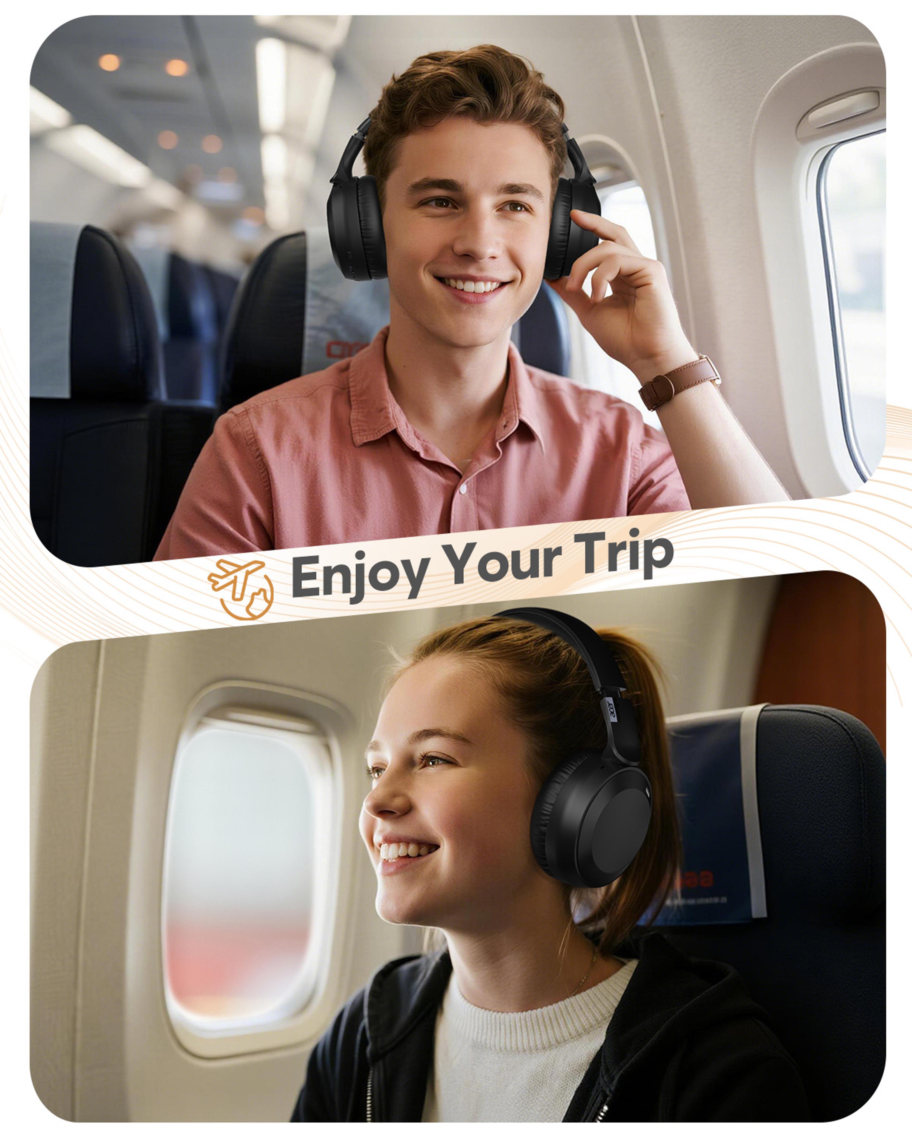 Foldable Wireless Bluetooth Headphones With Deep Bass And Multipoint Connectivity 6