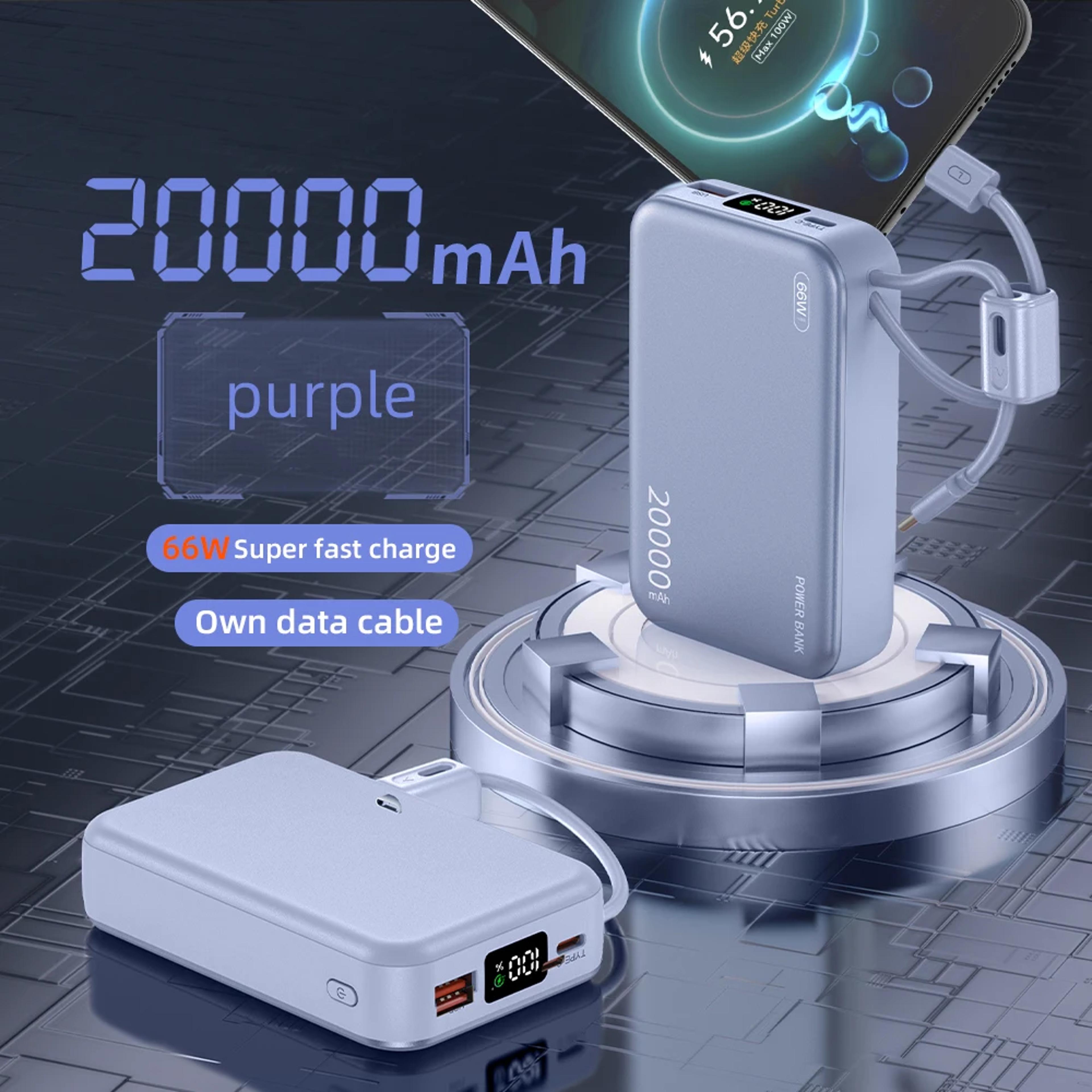 Fast Charging Power Bank With USB C Portable Battery Pack 5