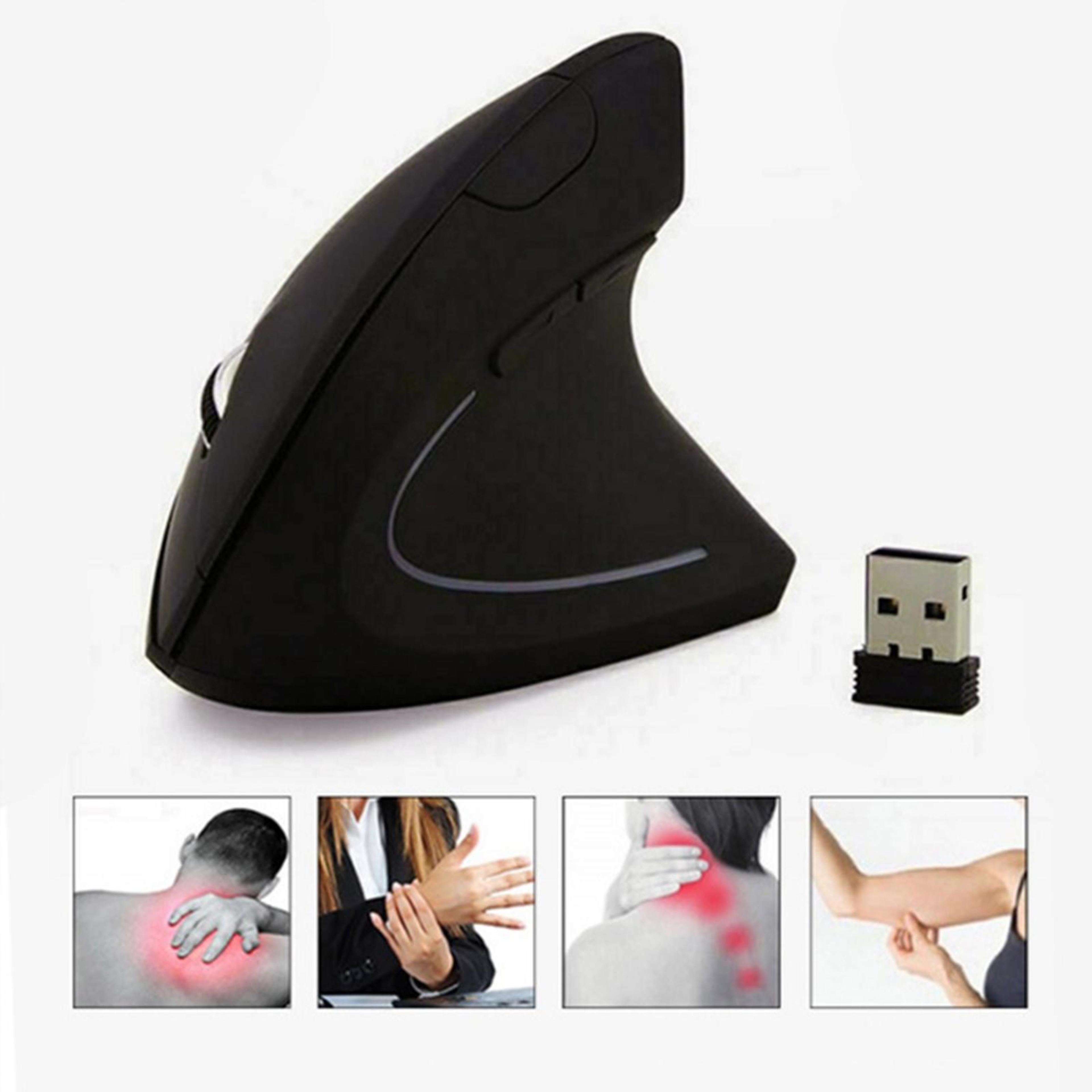 Vertical Ergonomic Wireless Mouse With Silent Clicks Optical Right Hand Mouse 5
