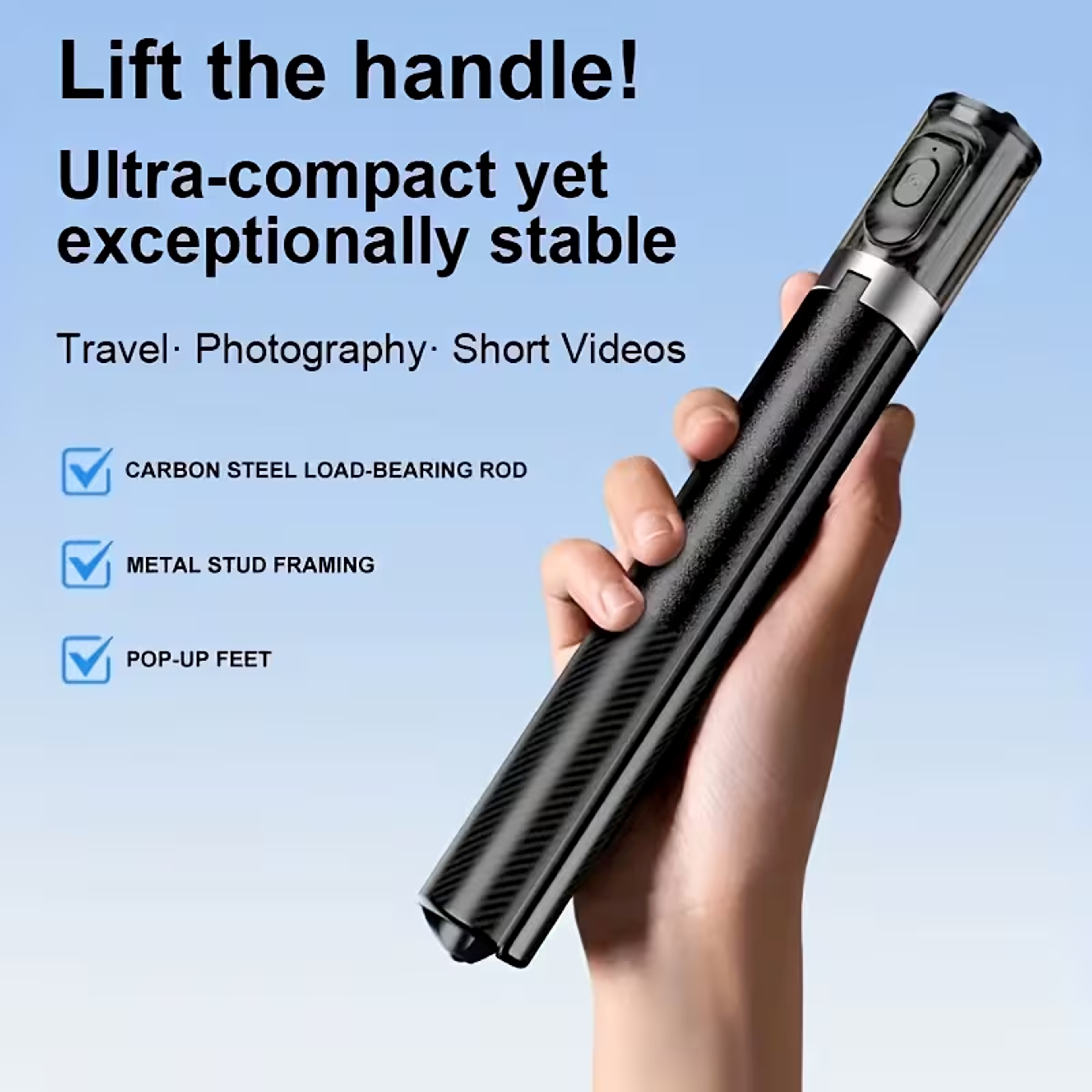 Selfie Stick Tripod With Wireless Remote For IPhone  Android 1