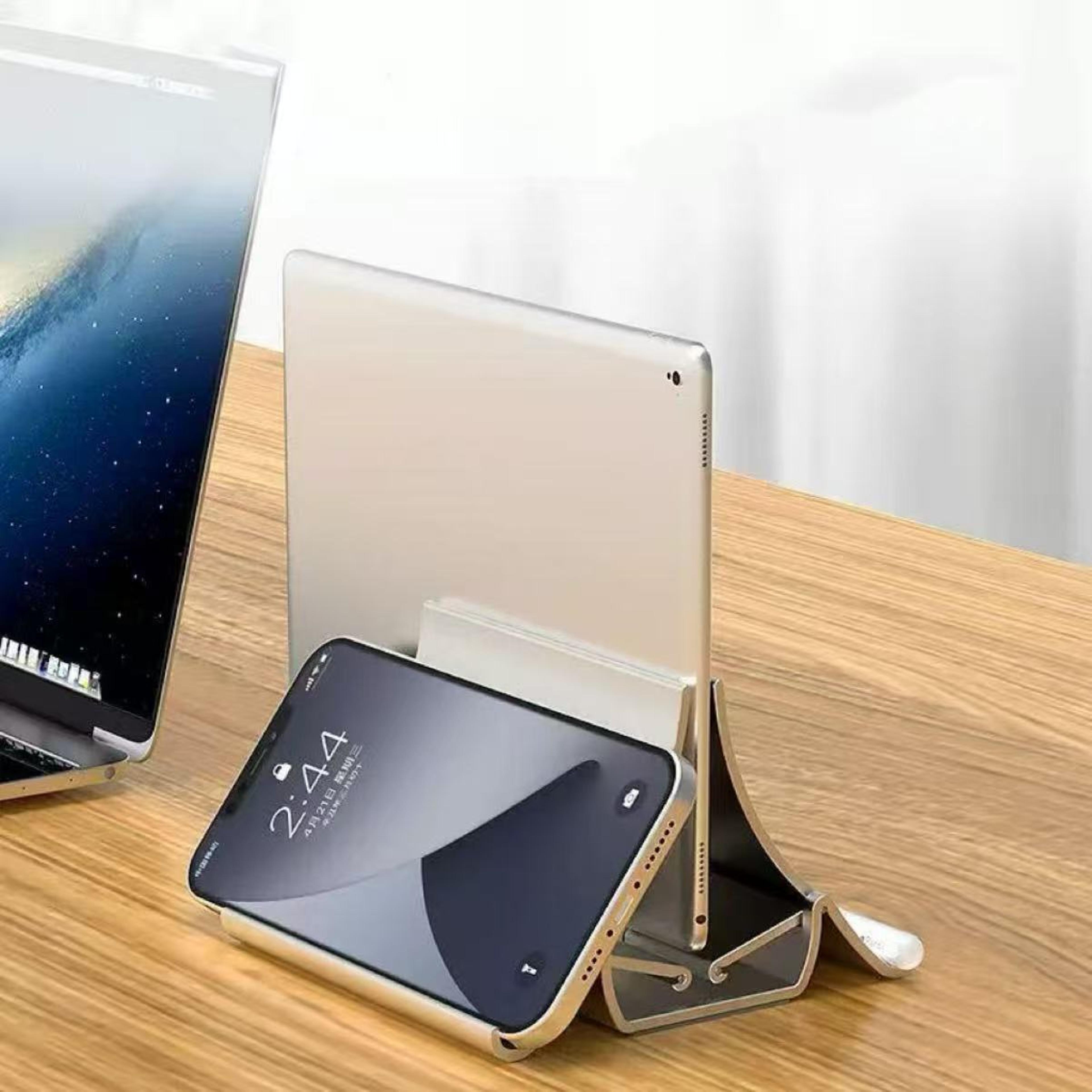 Vertical Laptop Stand With Gravity Lock Heat Dissipation Laptop Dock For Tablets And Notebooks 5