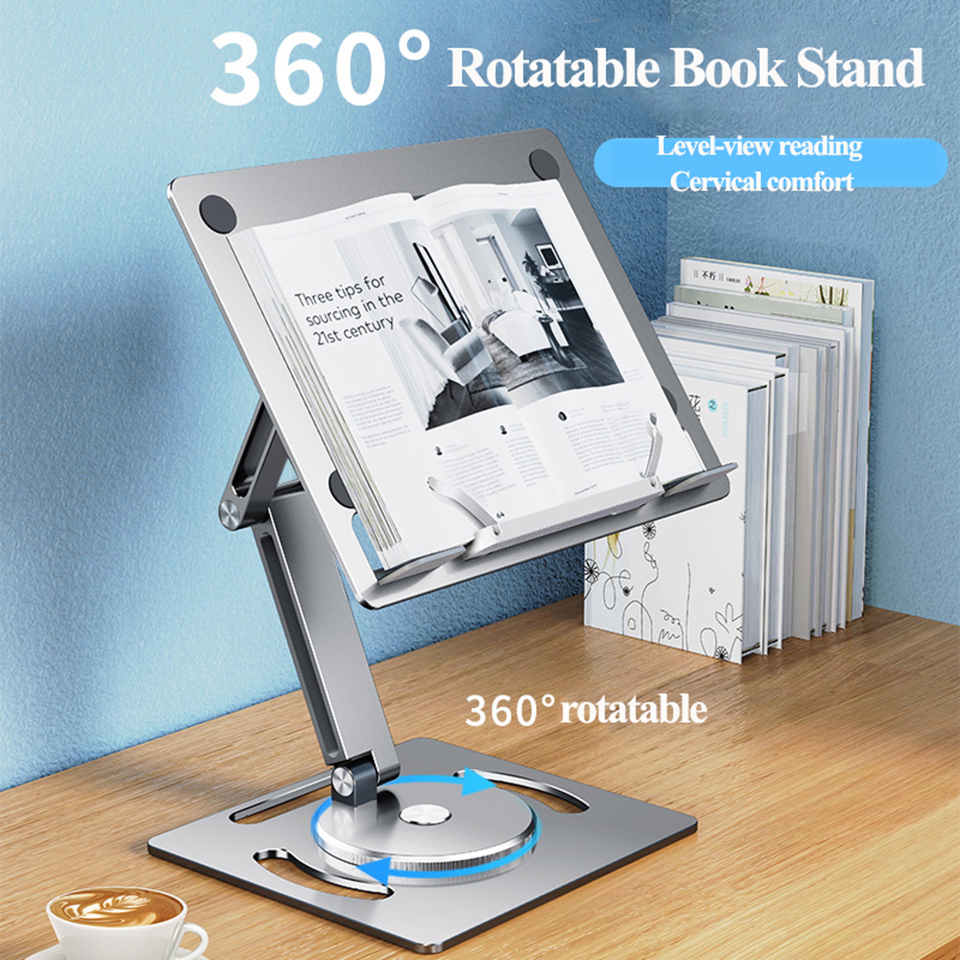 Adjustable Aluminum Laptop Stand With 360 Rotating Base For Desk  Tablet 3
