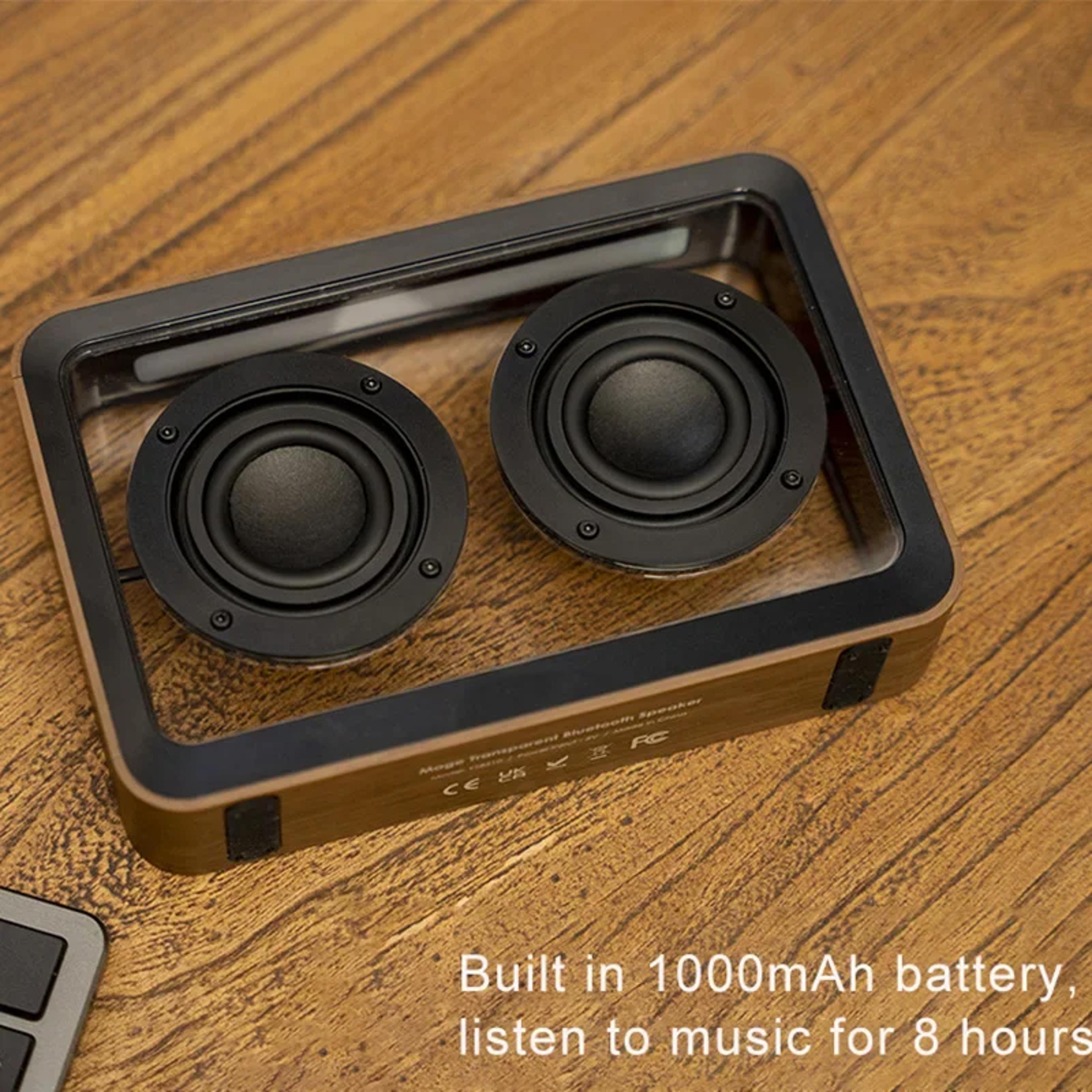 Transparent Bluetooth Speaker With Reading Light And Dual Speakers For Crystal Clear Sound 3