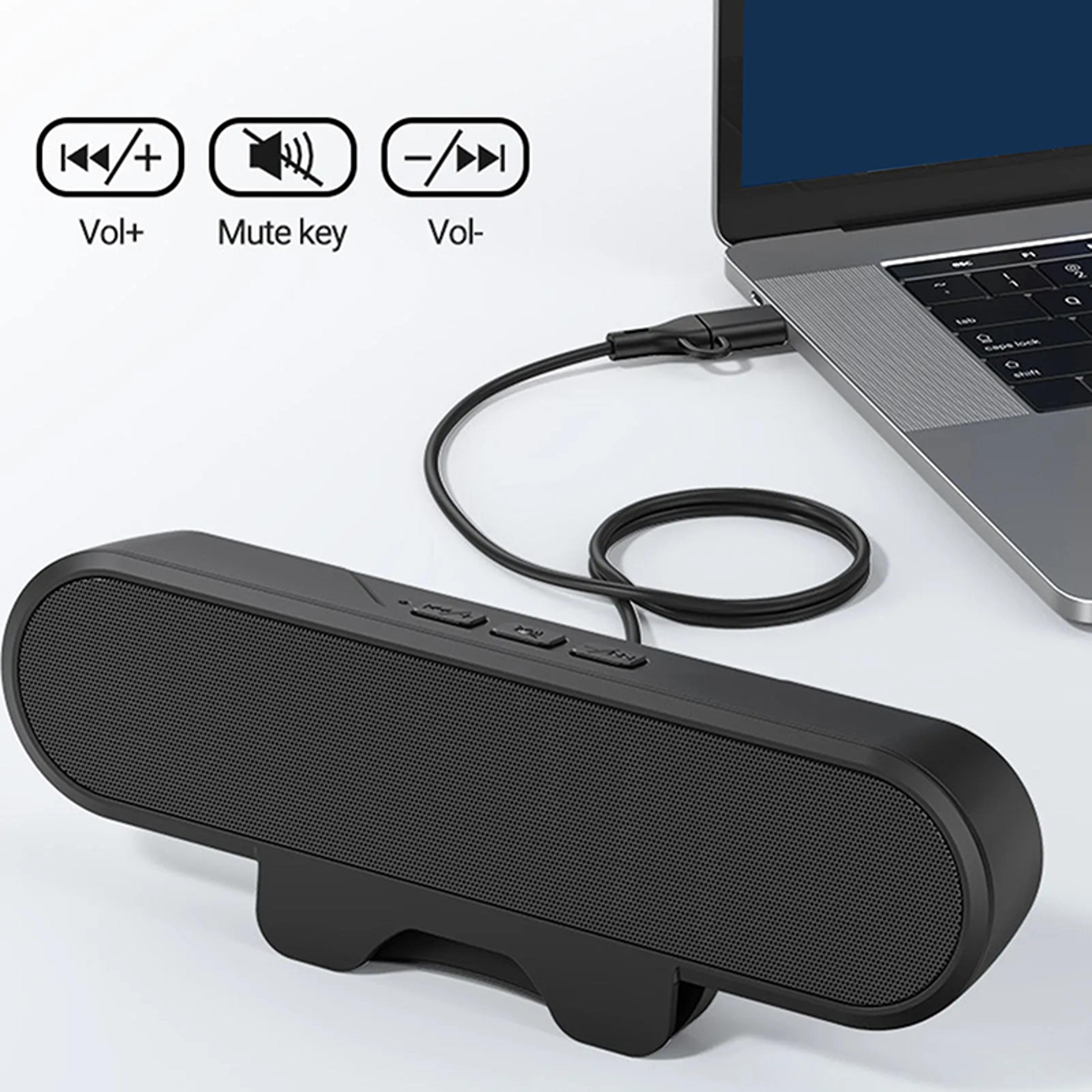 Mini Soundbar Speaker USB Computer Speaker For PC Laptop  TV 1