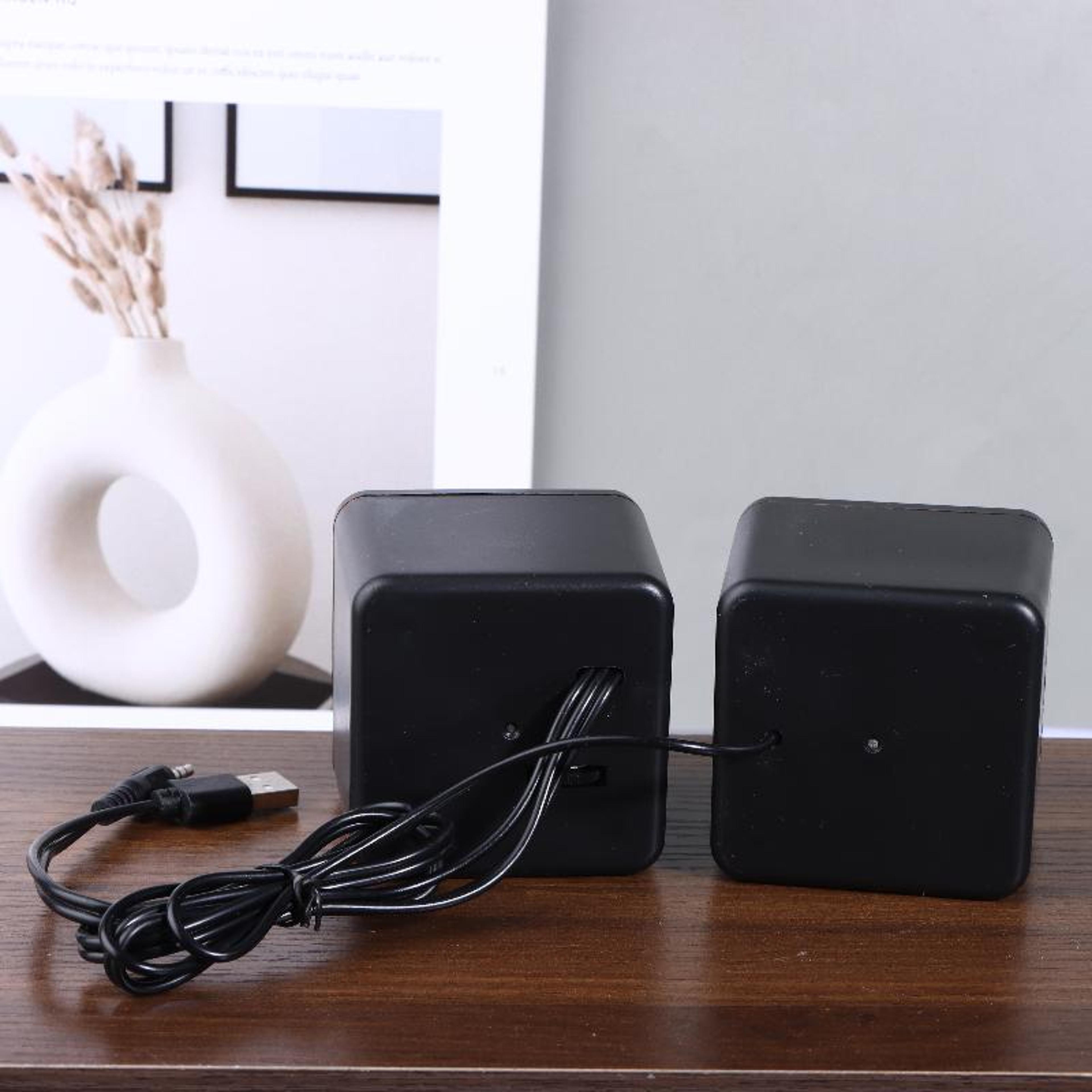 USB Computer Speakers With LED Lights And Stereo Sound For PC  Laptop 3