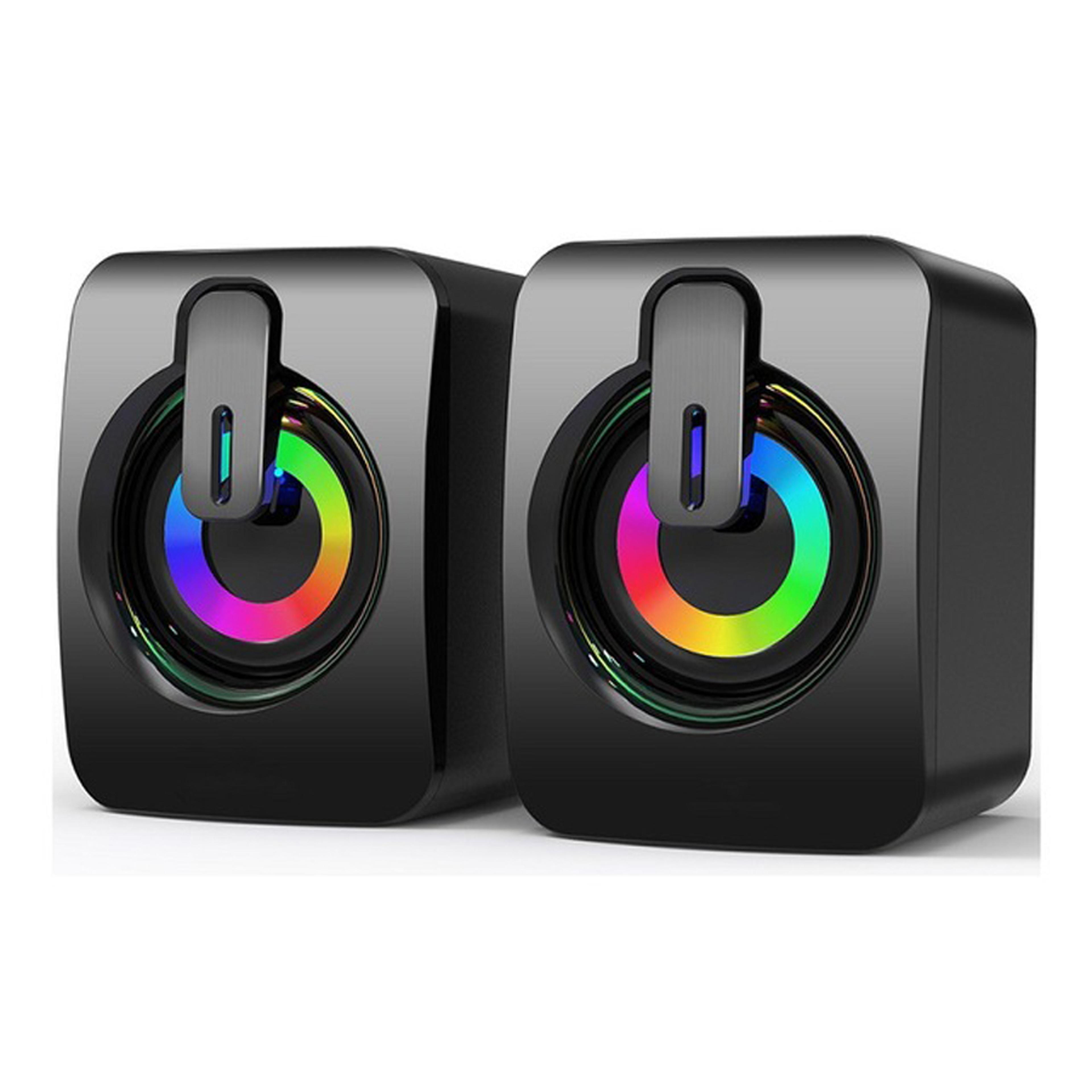 portable usb powered computer speakers for pc laptop desktop with clear stereo sound