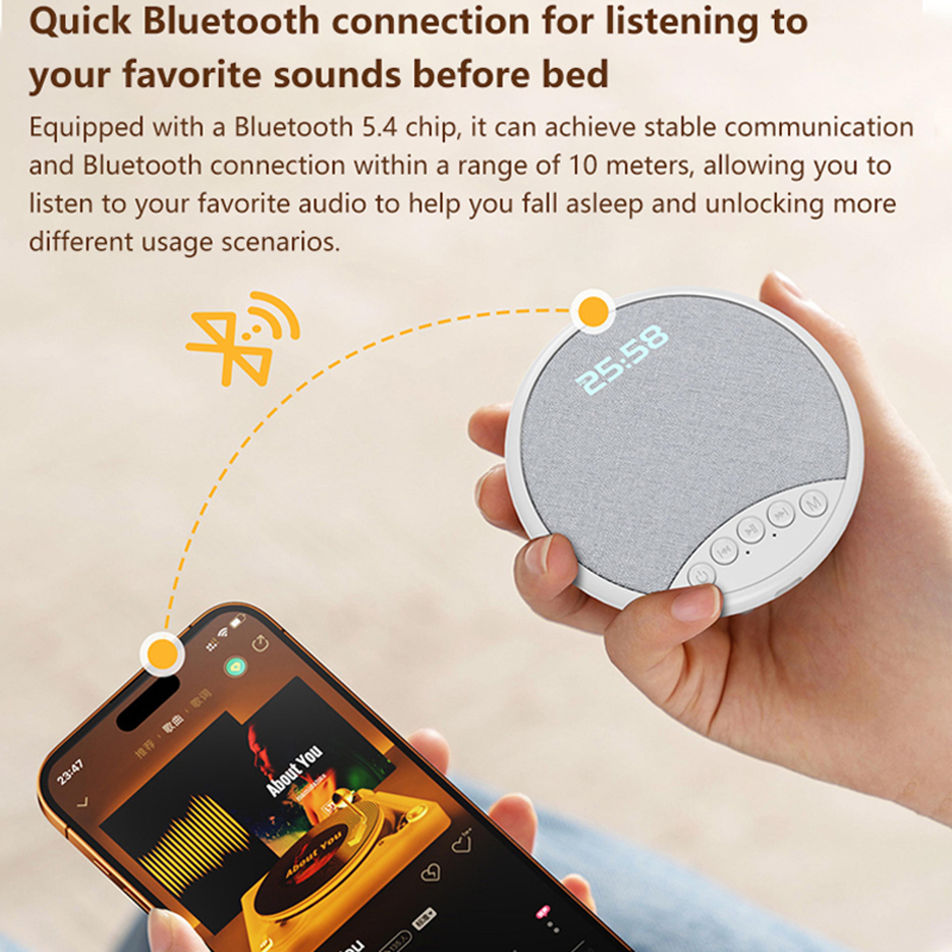 DreamNest Pillow Speaker Bluetooth Sleep Sound Machine With White Noise Alarm Clock 2