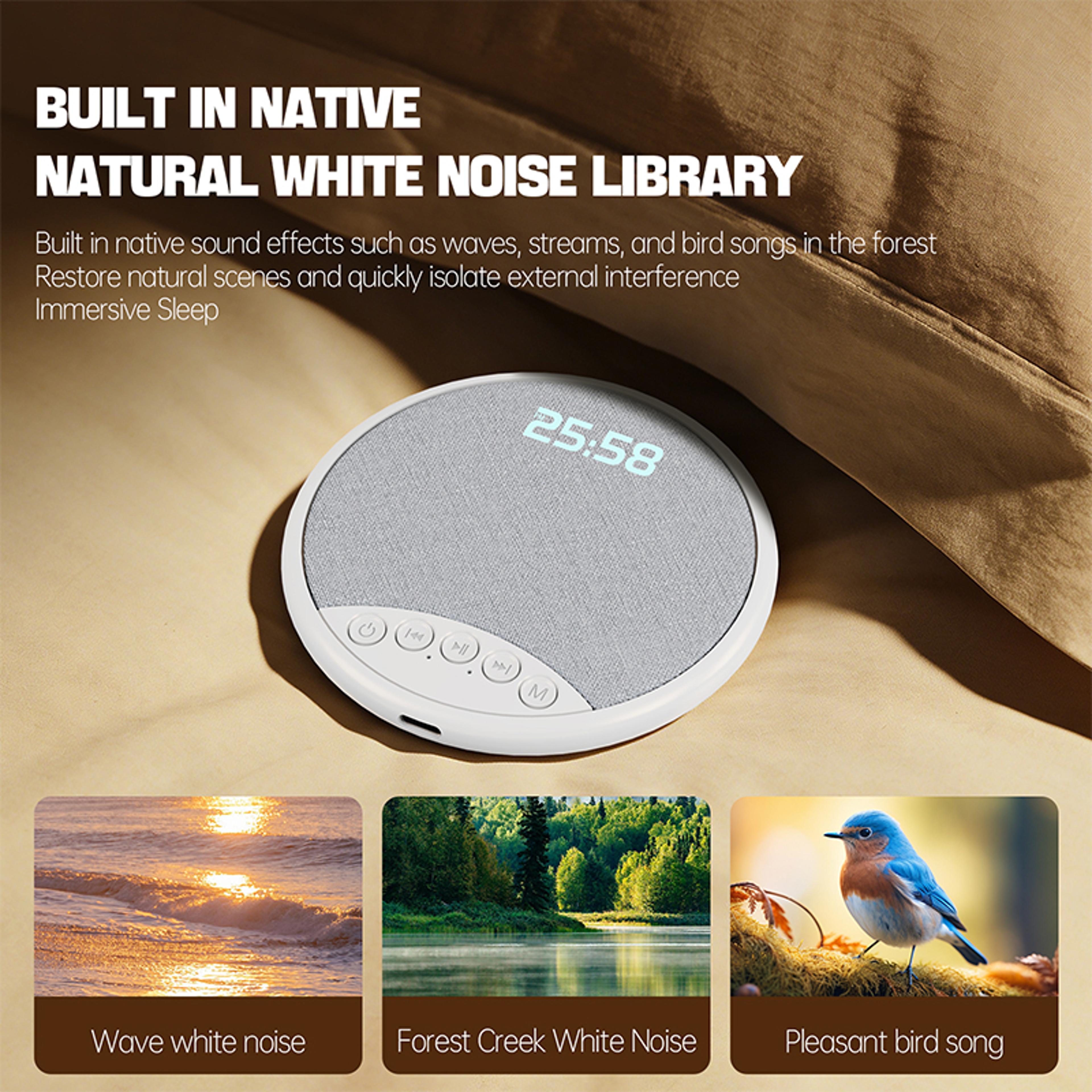 DreamNest Pillow Speaker Bluetooth Sleep Sound Machine With White Noise Alarm Clock 5