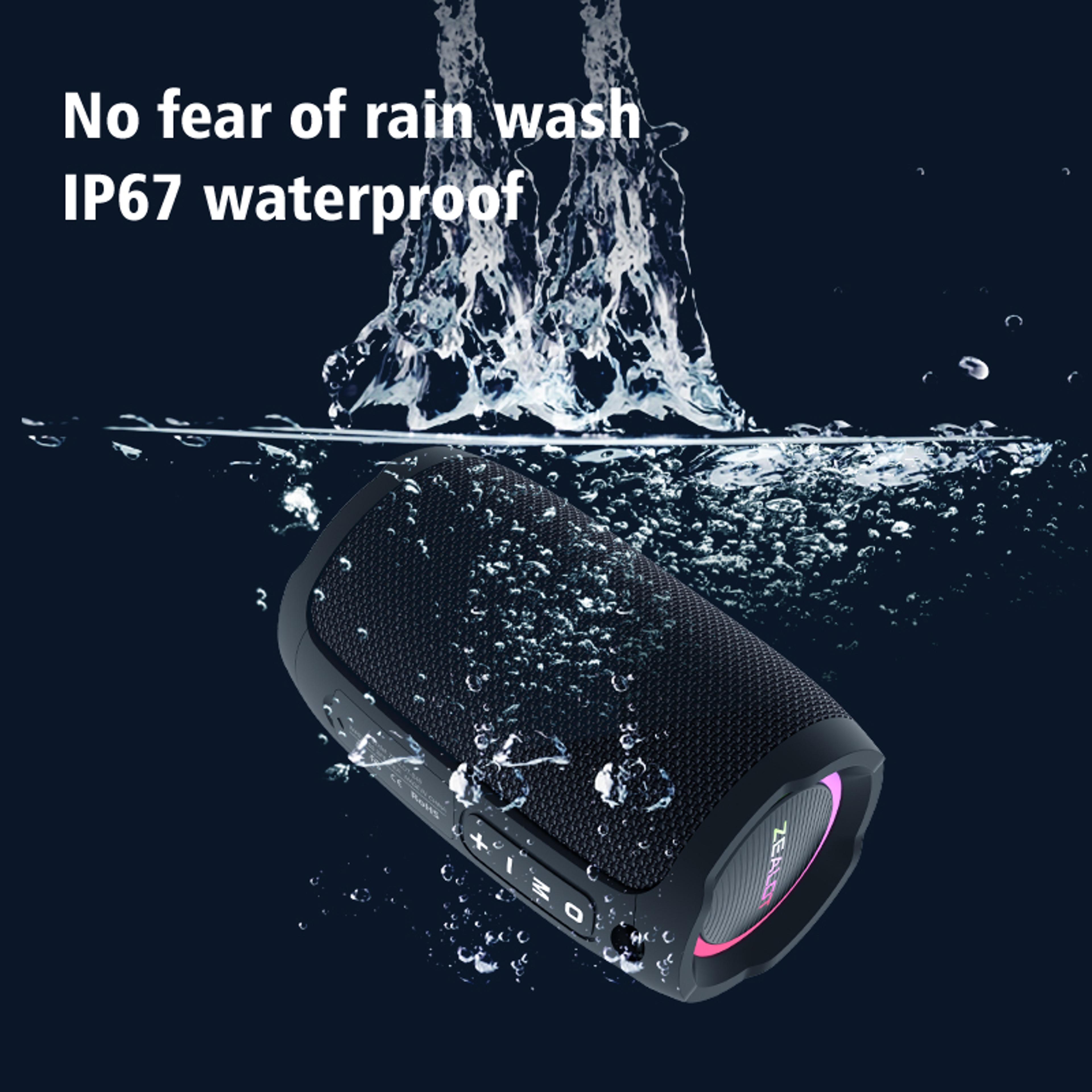 Portable Bluetooth Speaker With Stereo Sound And Waterproof Design 2