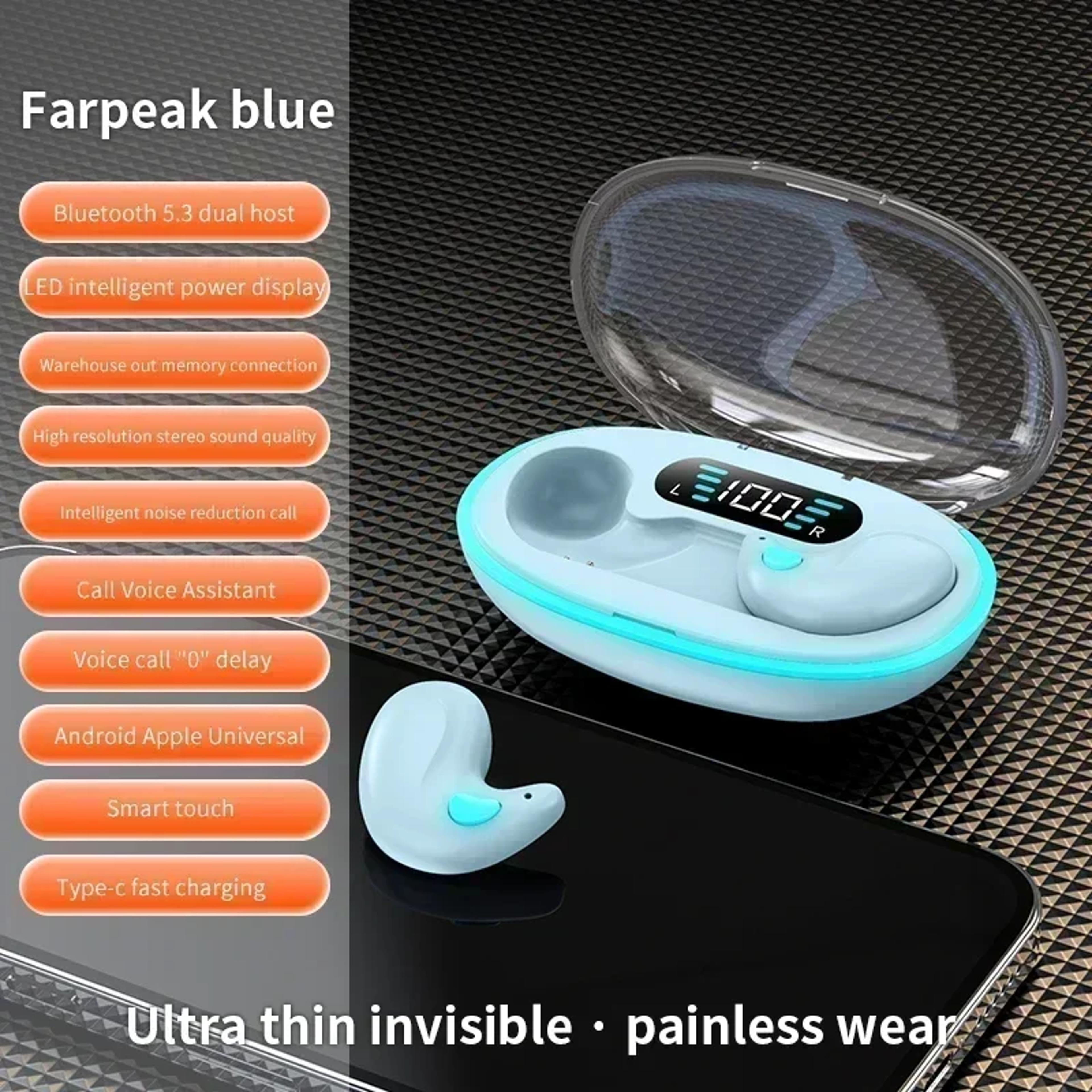 Sleep Earbuds Mini Bluetooth Wireless Sleeping Headphones With HD Mic 7
