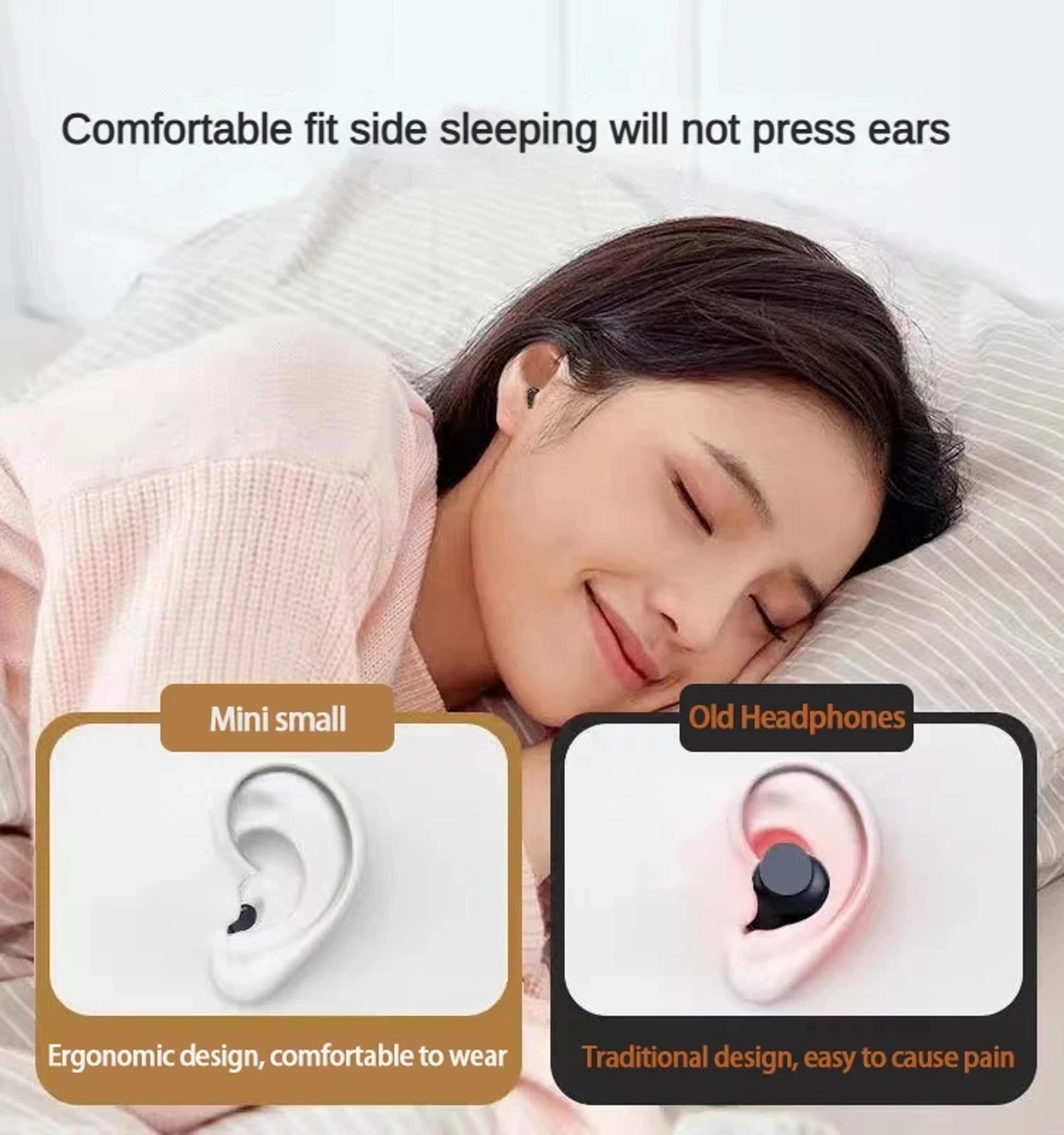 DreamFit Sleep Earbuds Bluetooth Mini Wireless Earbuds With HD Calls 1