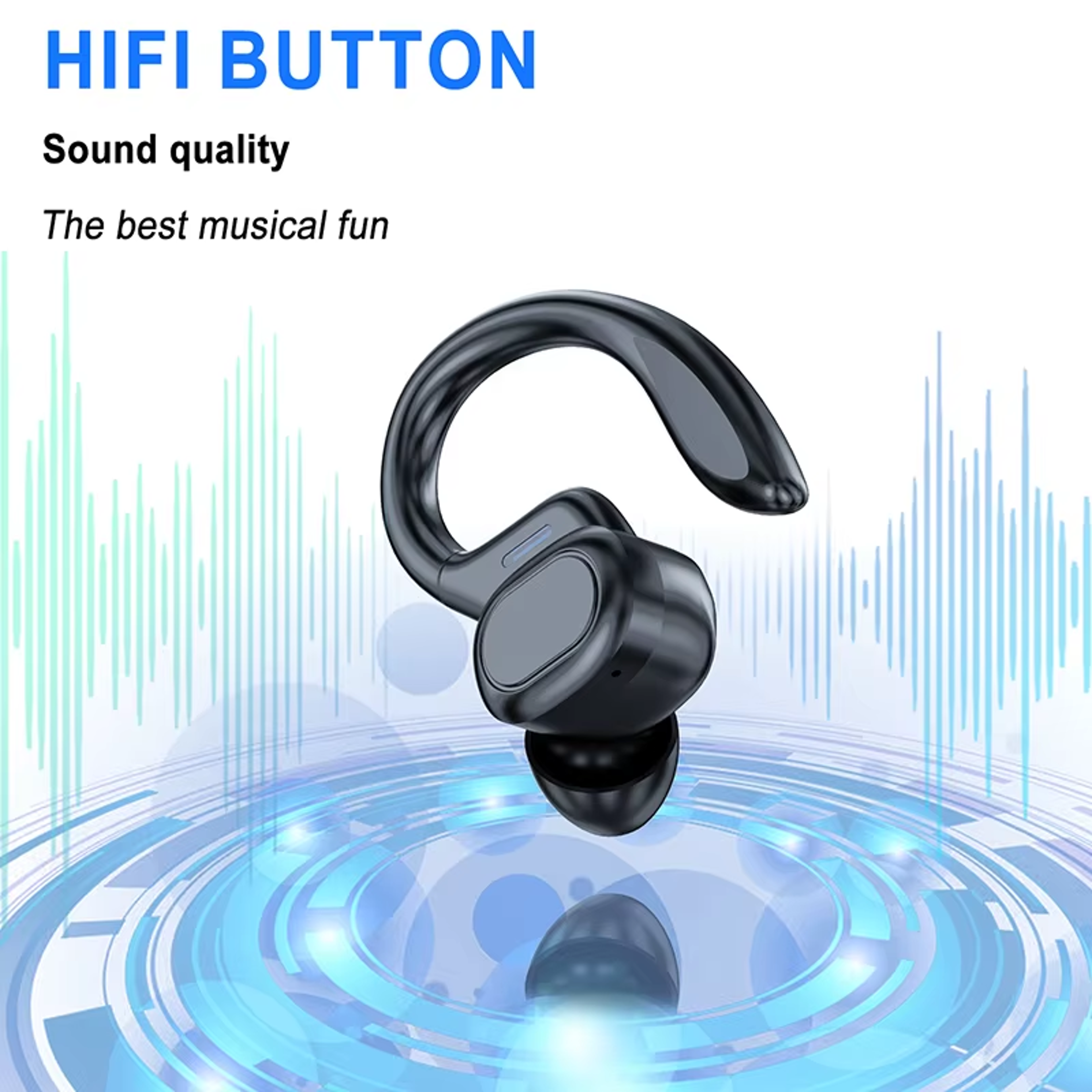 Bluetooth Earbuds With Earhooks ENC Mic  LED Display For Sports Gaming  Everyday Calls 2