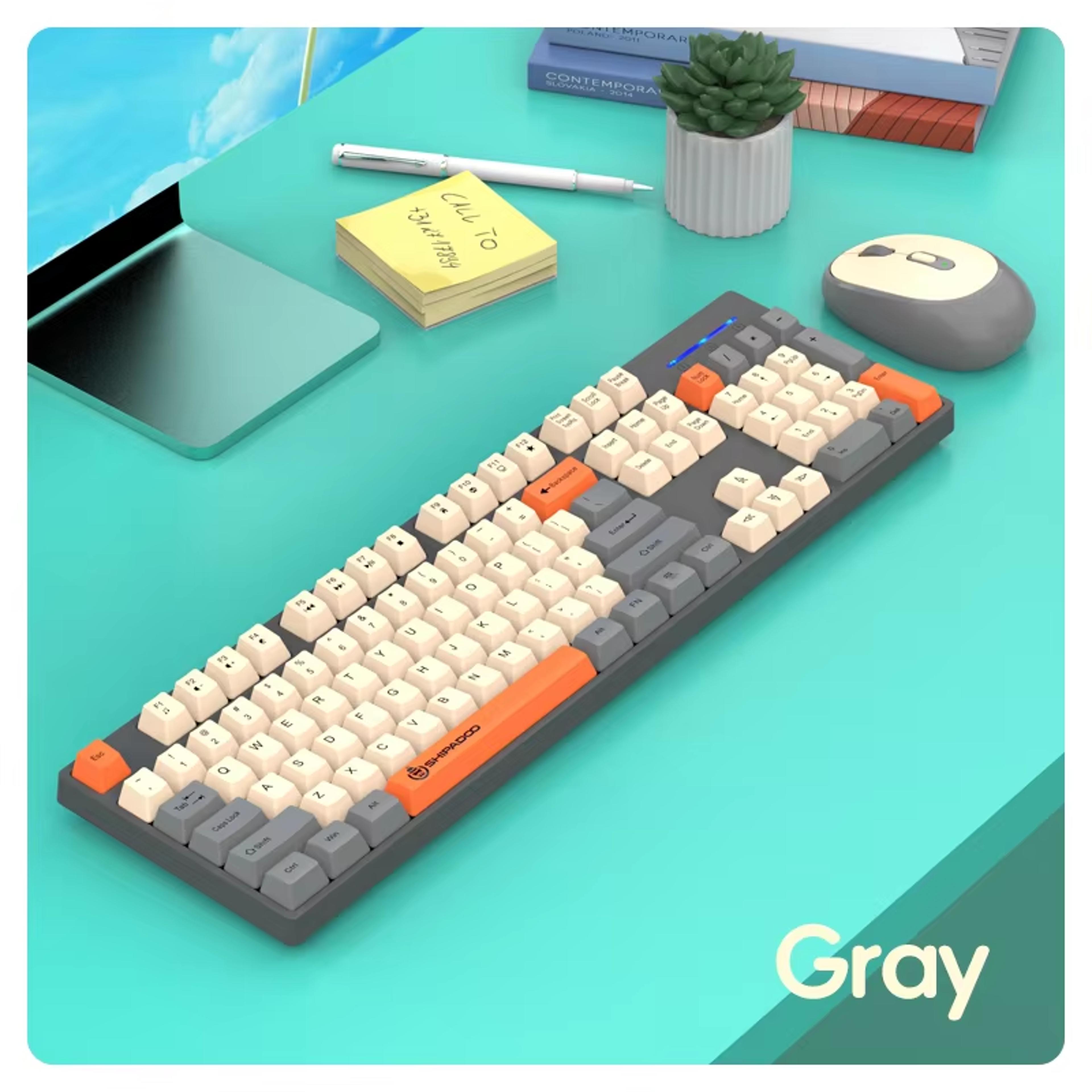 Wireless Gaming Keyboard And Mouse Combo For Laptop Desktop Office 9
