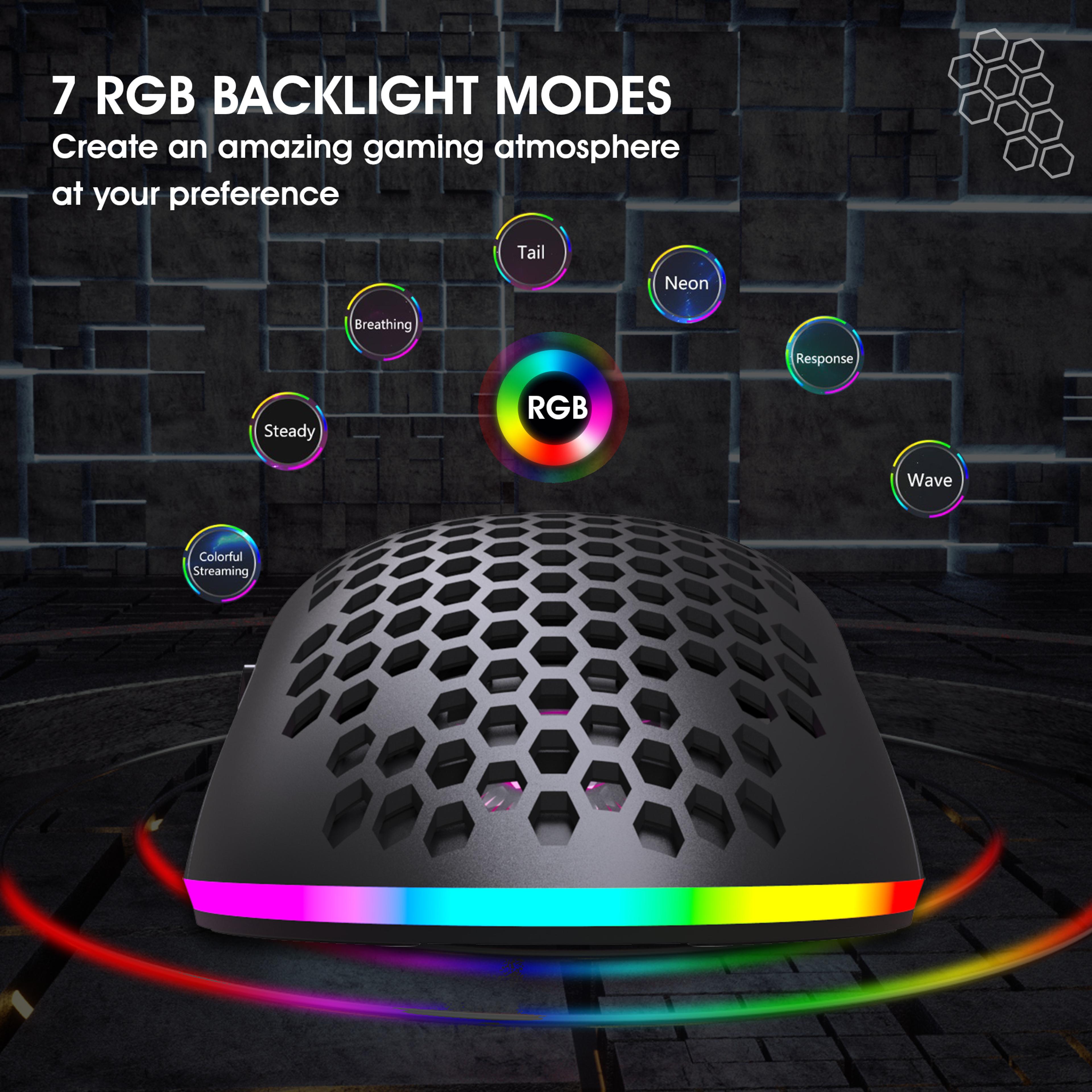 Rechargeable Wireless Gaming Keyboard And Mouse Combo With LED Backlit Mechanical Feel Keys 3