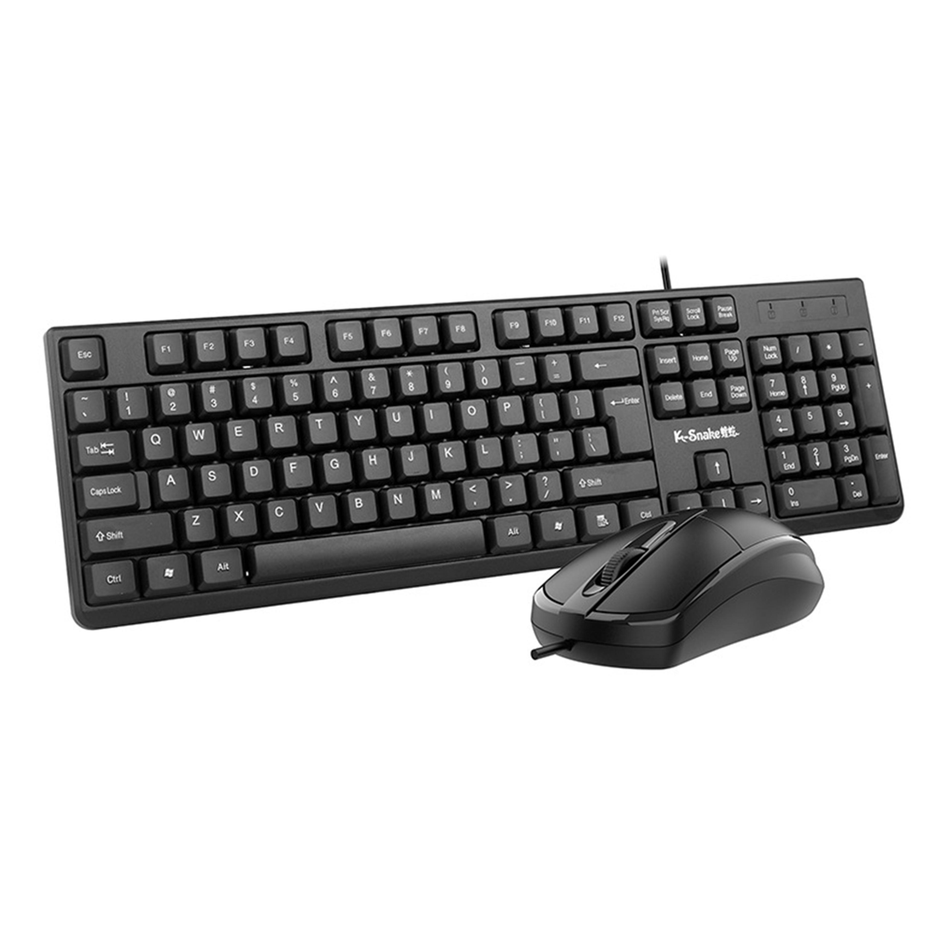 Reliable Wired USB Keyboard And Mouse Combo For PC Laptop  Office Gaming 6