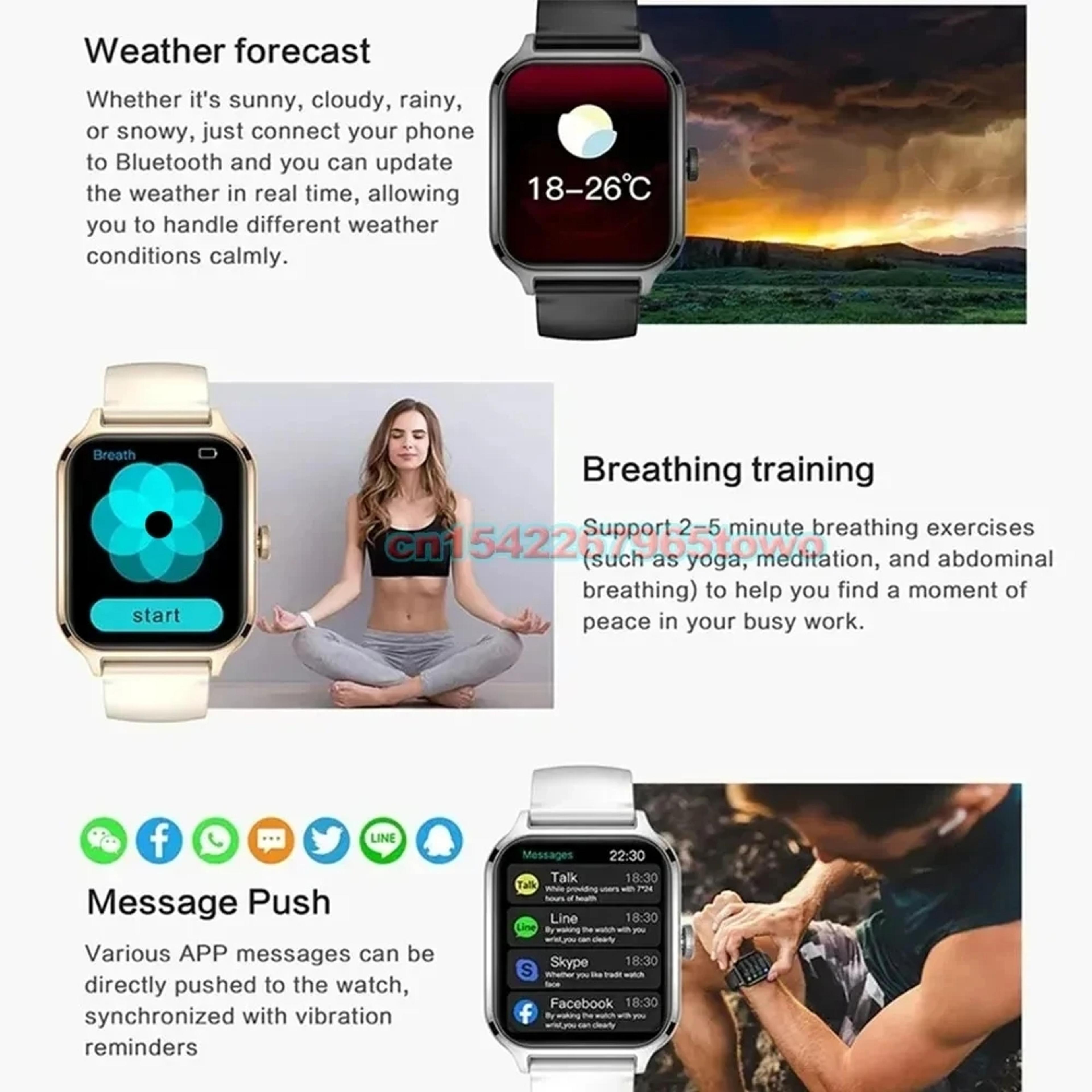 Smart Watch With HD Display Bluetooth Calling For Android IOS 8