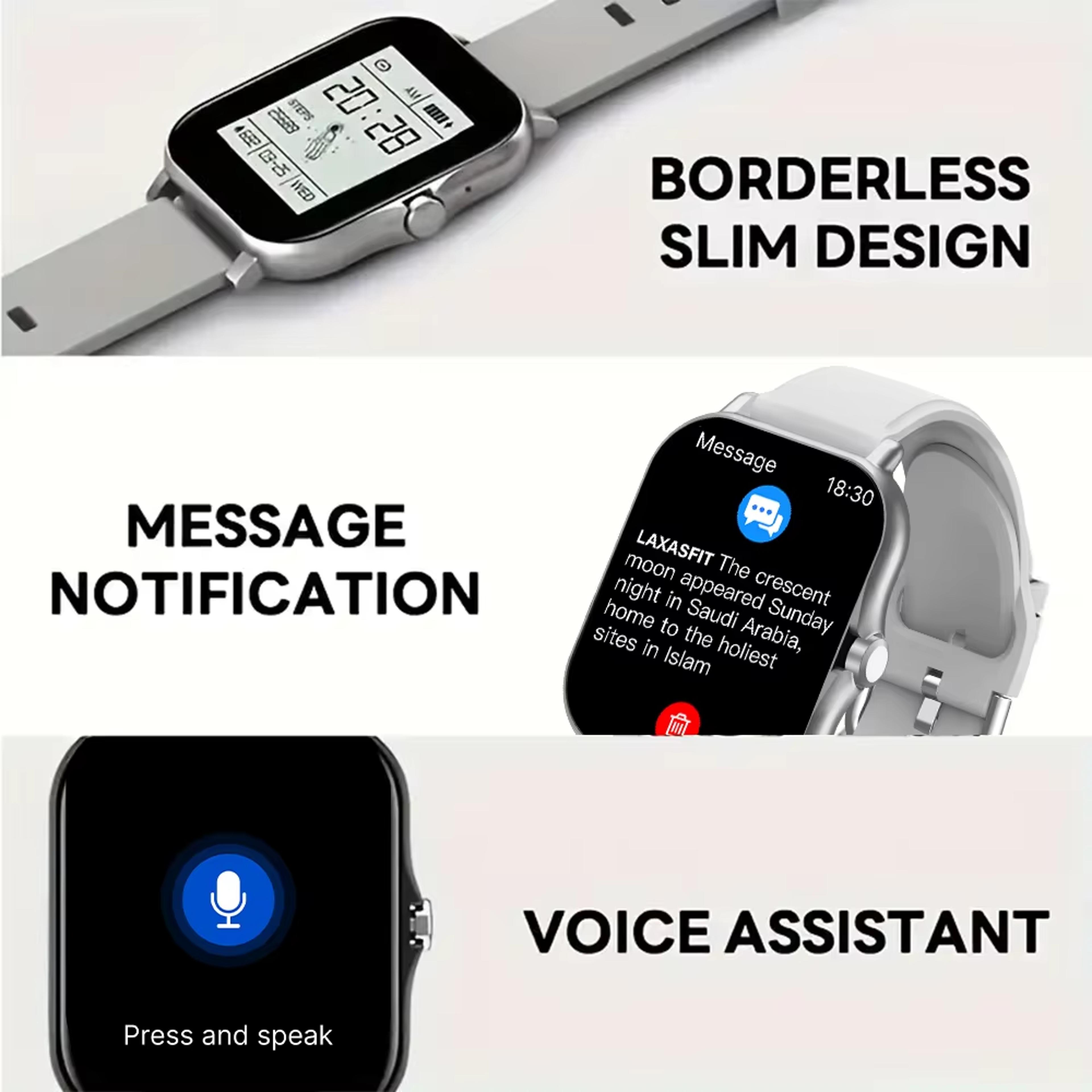 Bluetooth Smart Watch With Full Touch Screen And Heart Rate Monitor For Men  Women 8