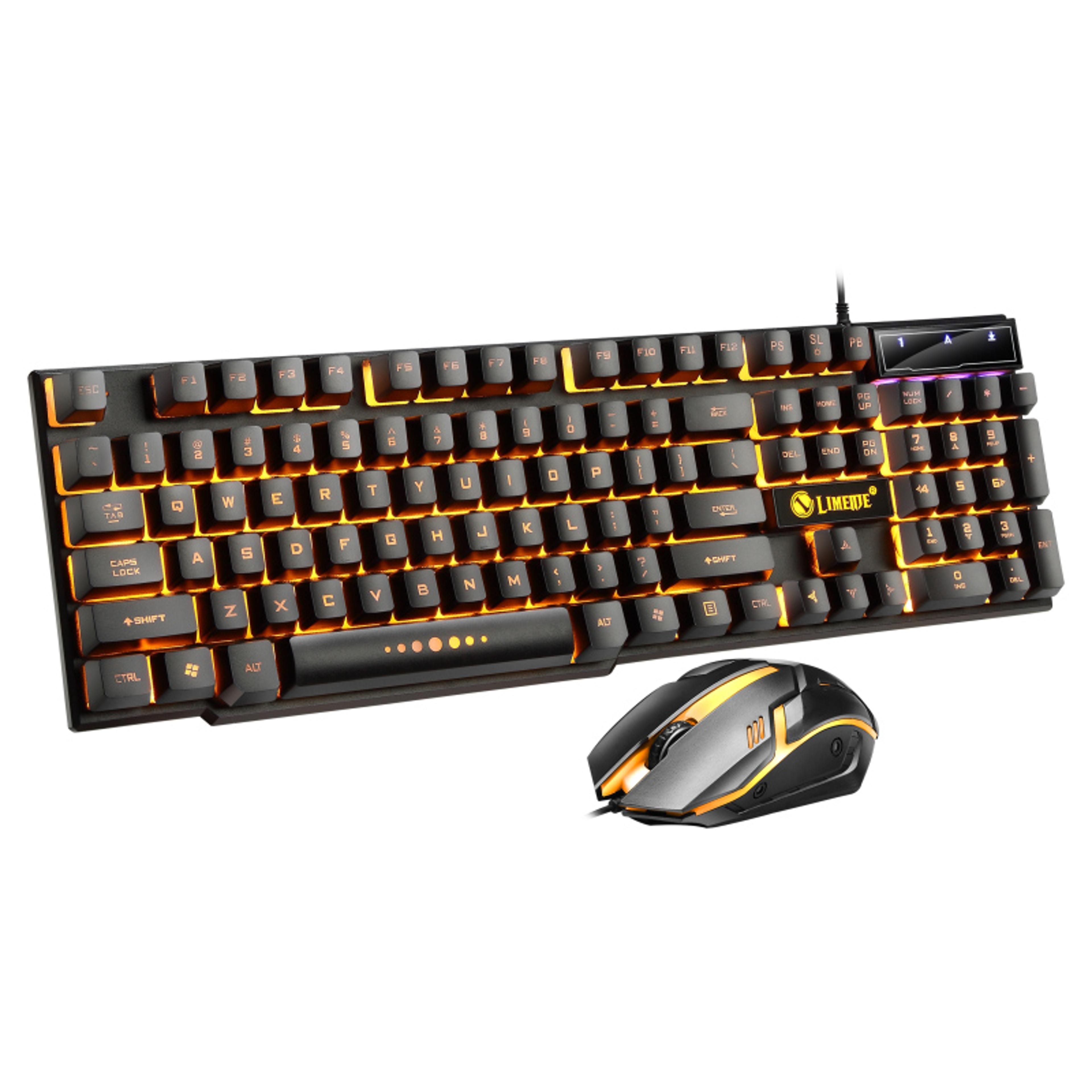 LED Gaming Keyboard And Mouse Combo Wired RGB Backlit PC Gaming Set 5