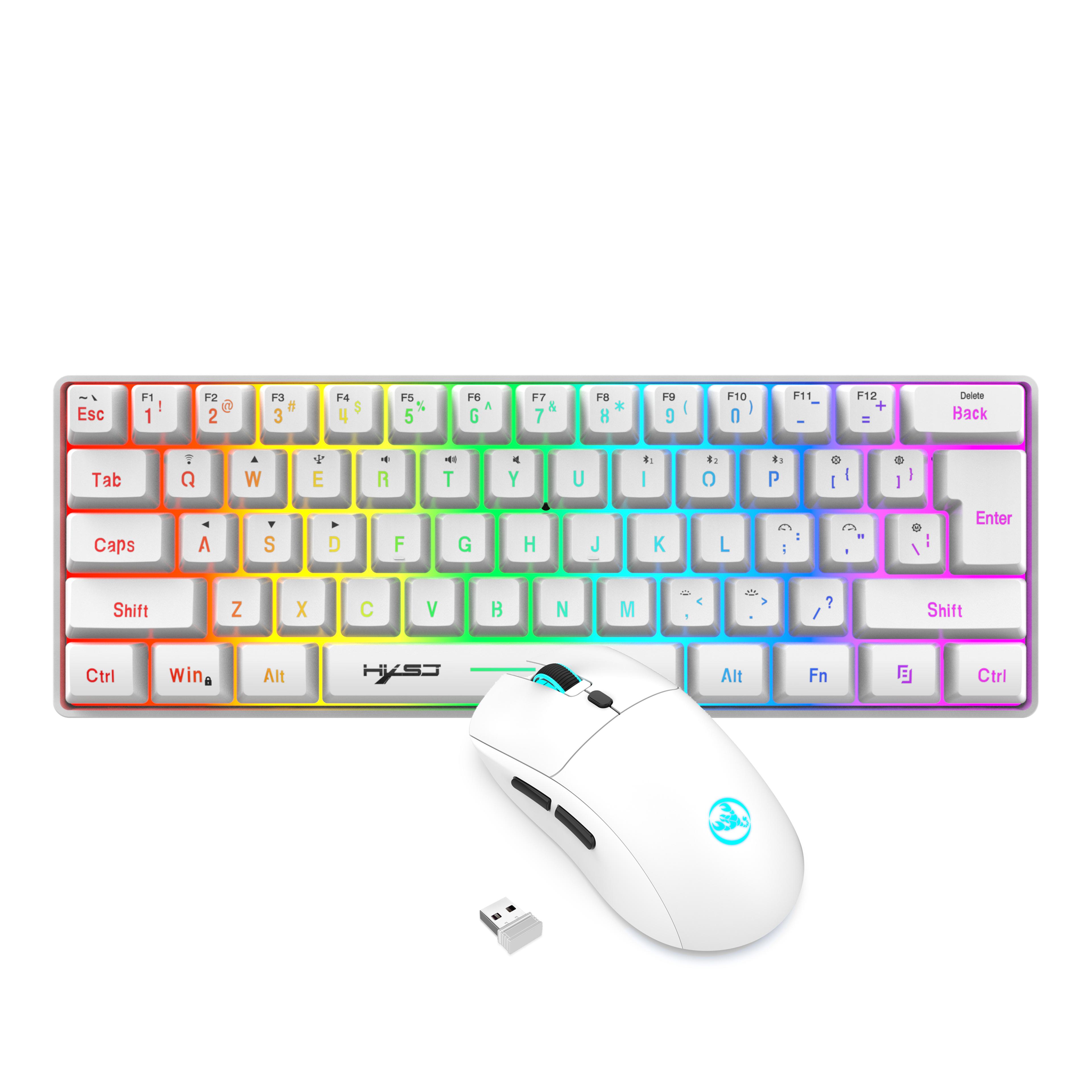 Wireless Gaming Keyboard And Mouse Combo With RGB Backlit Mechanical Feel Keys 2