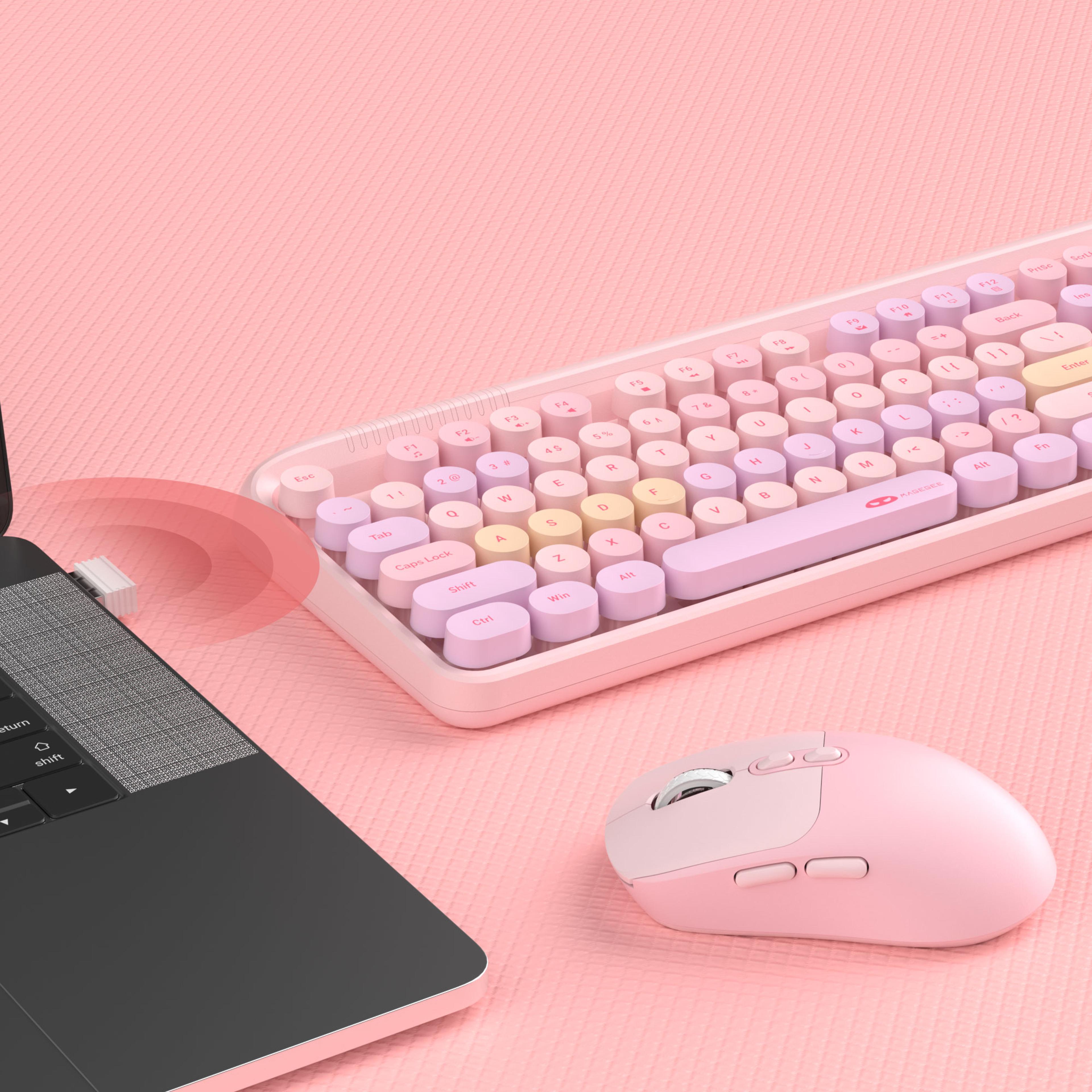Gaming Keyboard And Mouse Combo With Wireless DPI Adjustable Mouse 0