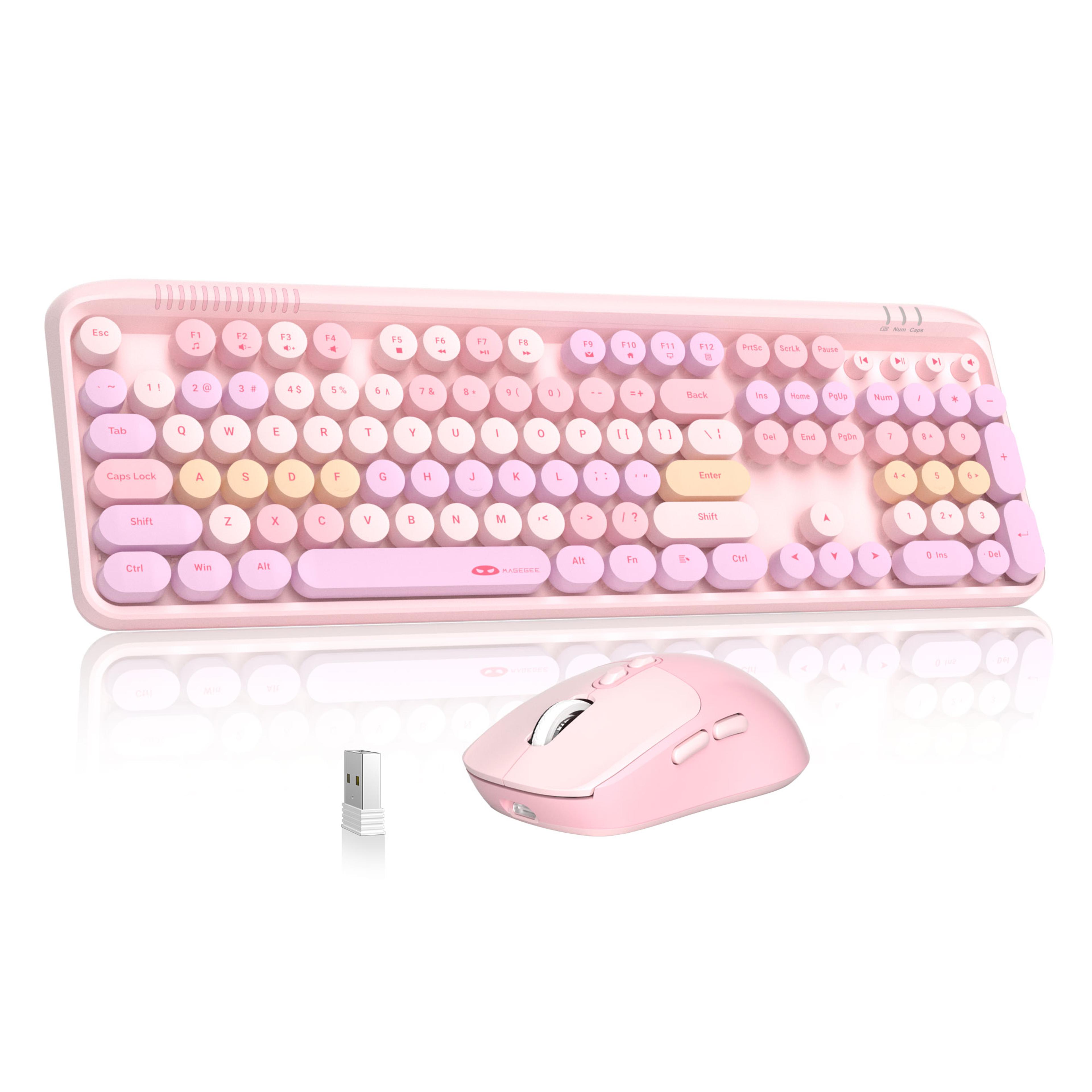 Gaming Keyboard And Mouse Combo With Wireless DPI Adjustable Mouse 5