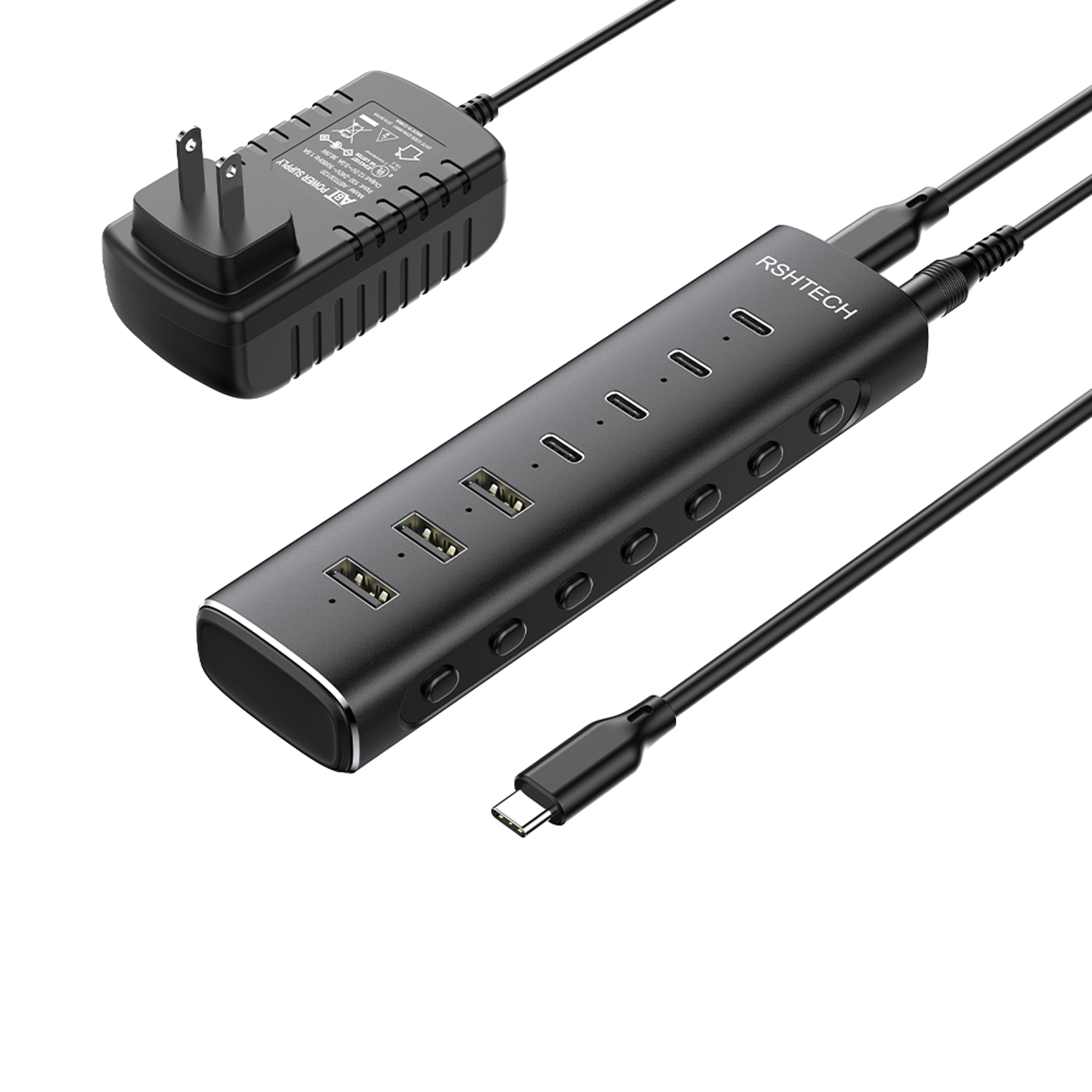 USB Port USB Hub Splitter With Speed And Individual Touch Switches 0