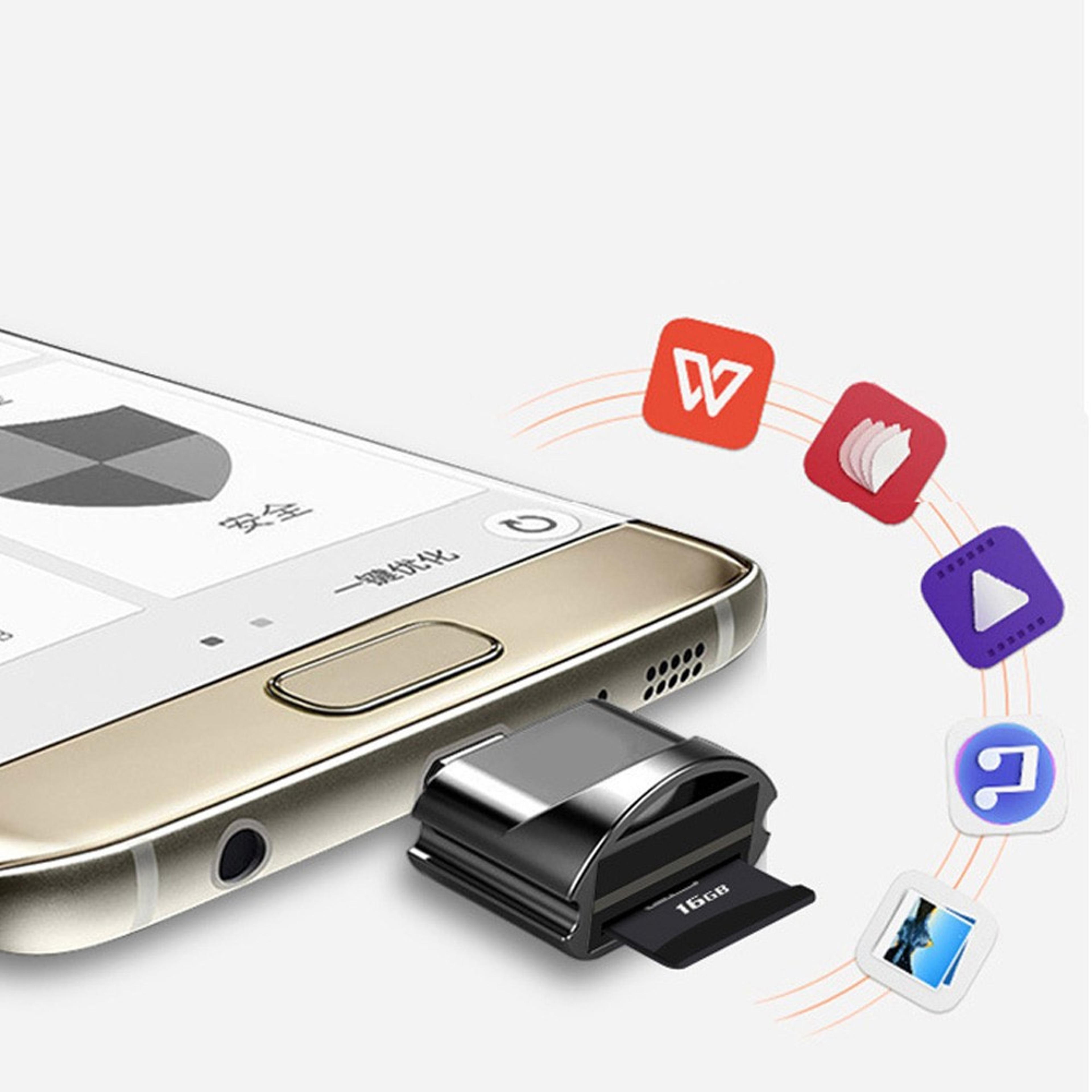 USB C Card Reader OTG Micro SD TF Memory Card Adapter 3