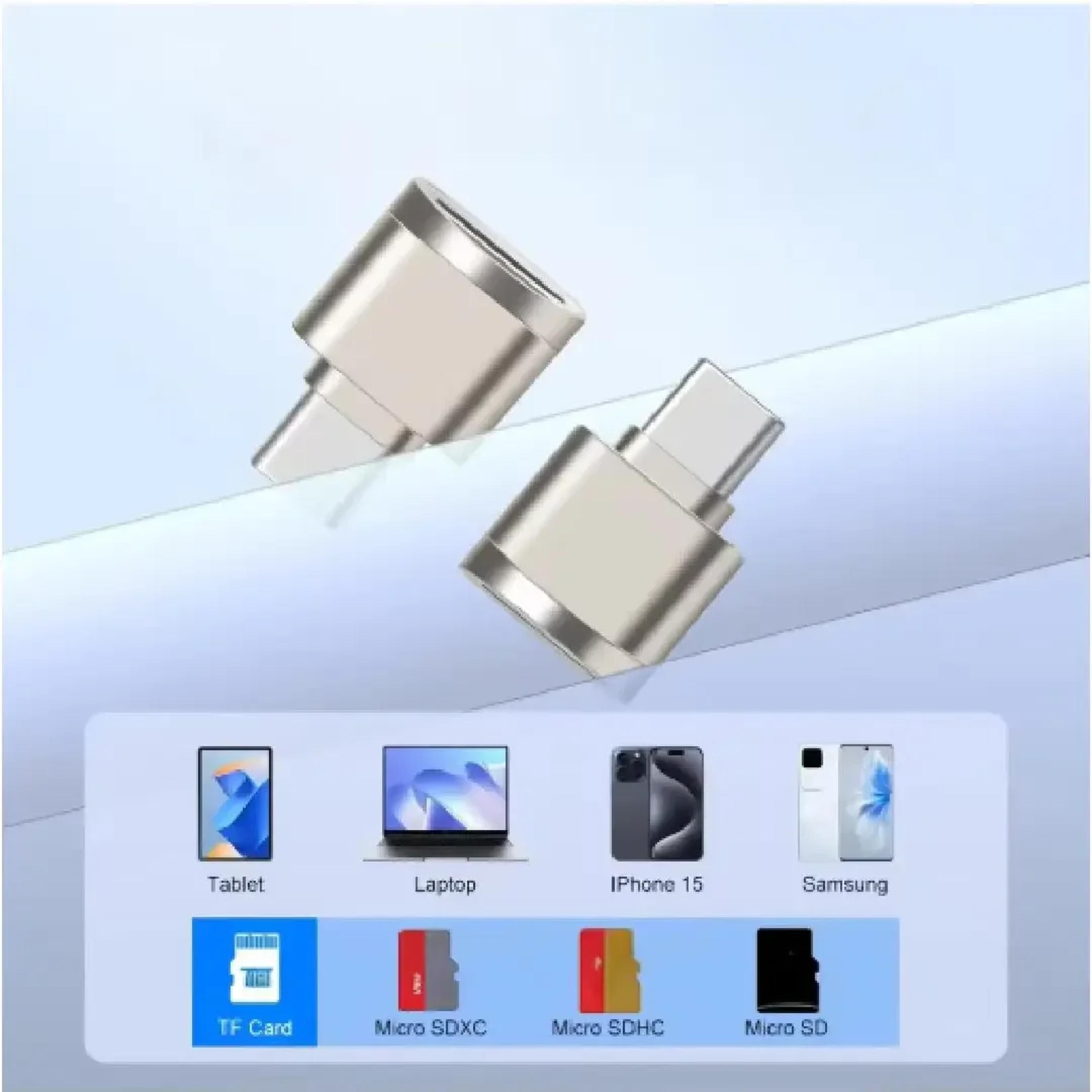 USB C SD Card Reader With USB OTG Adapter For SD And TF Memory Cards 2