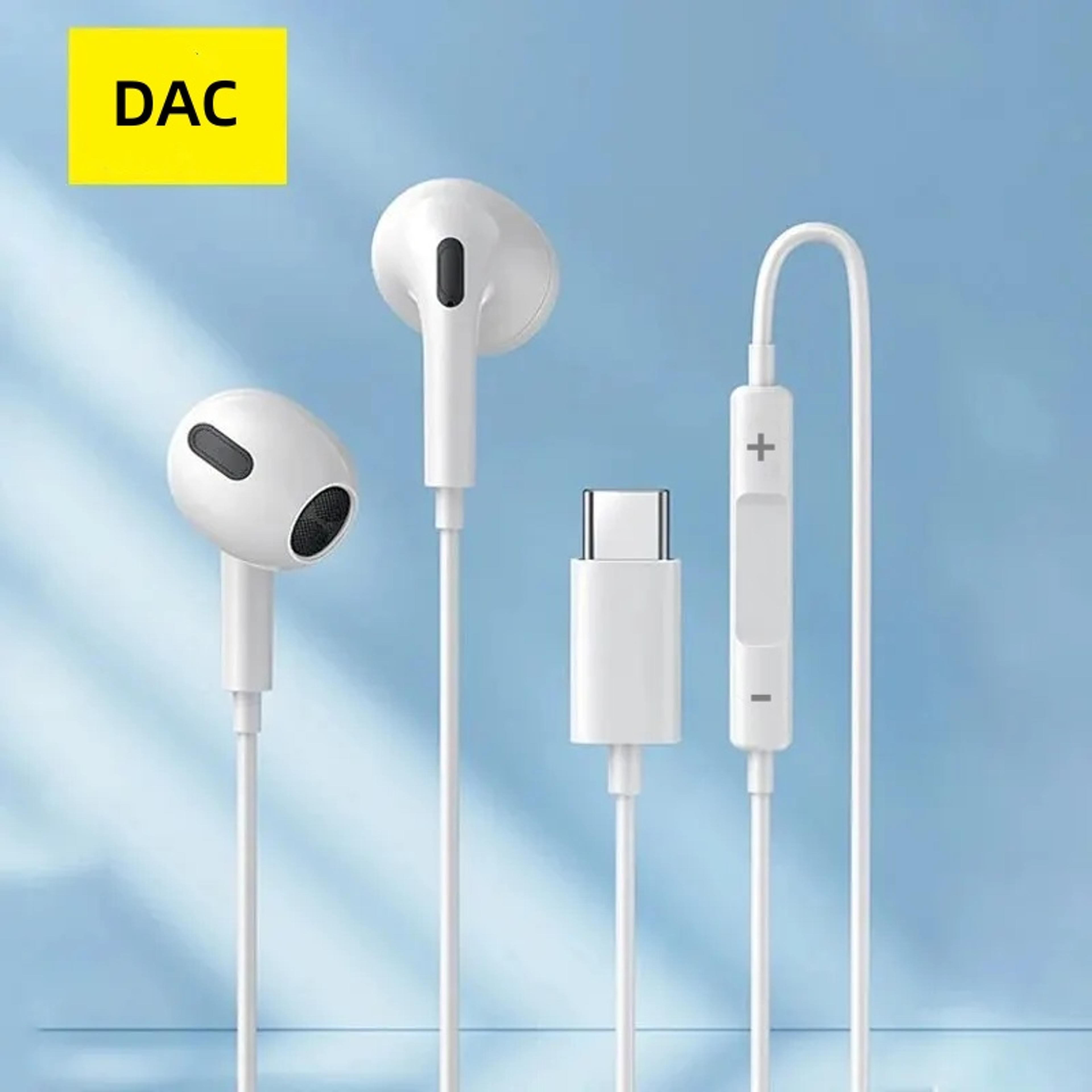 USB C Wired Earbuds With Mic Half In Ear Headphones For Clear Calls And Music 7