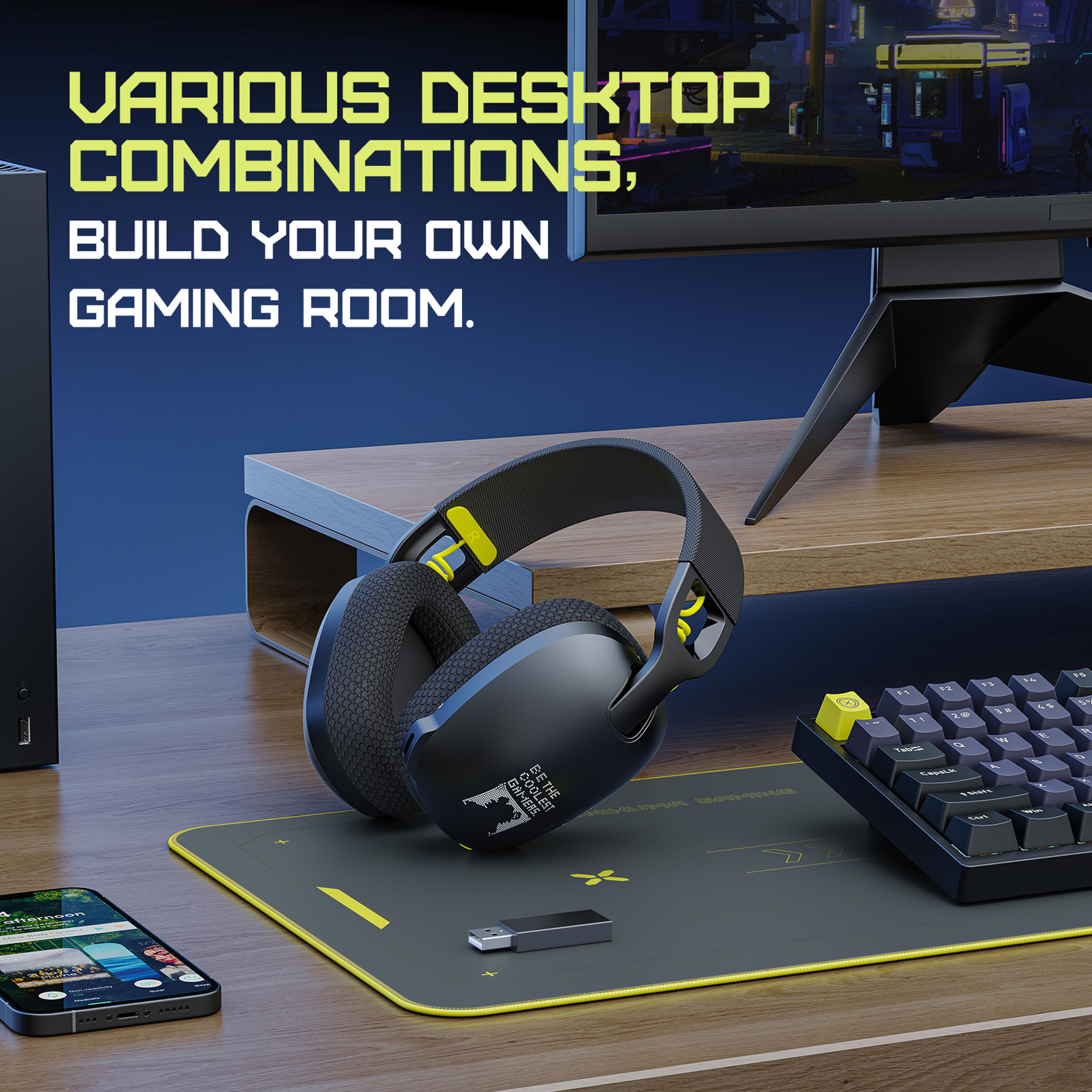 Wireless Gaming Headset For PC With Bluetooth And Noise Canceling Mic 5