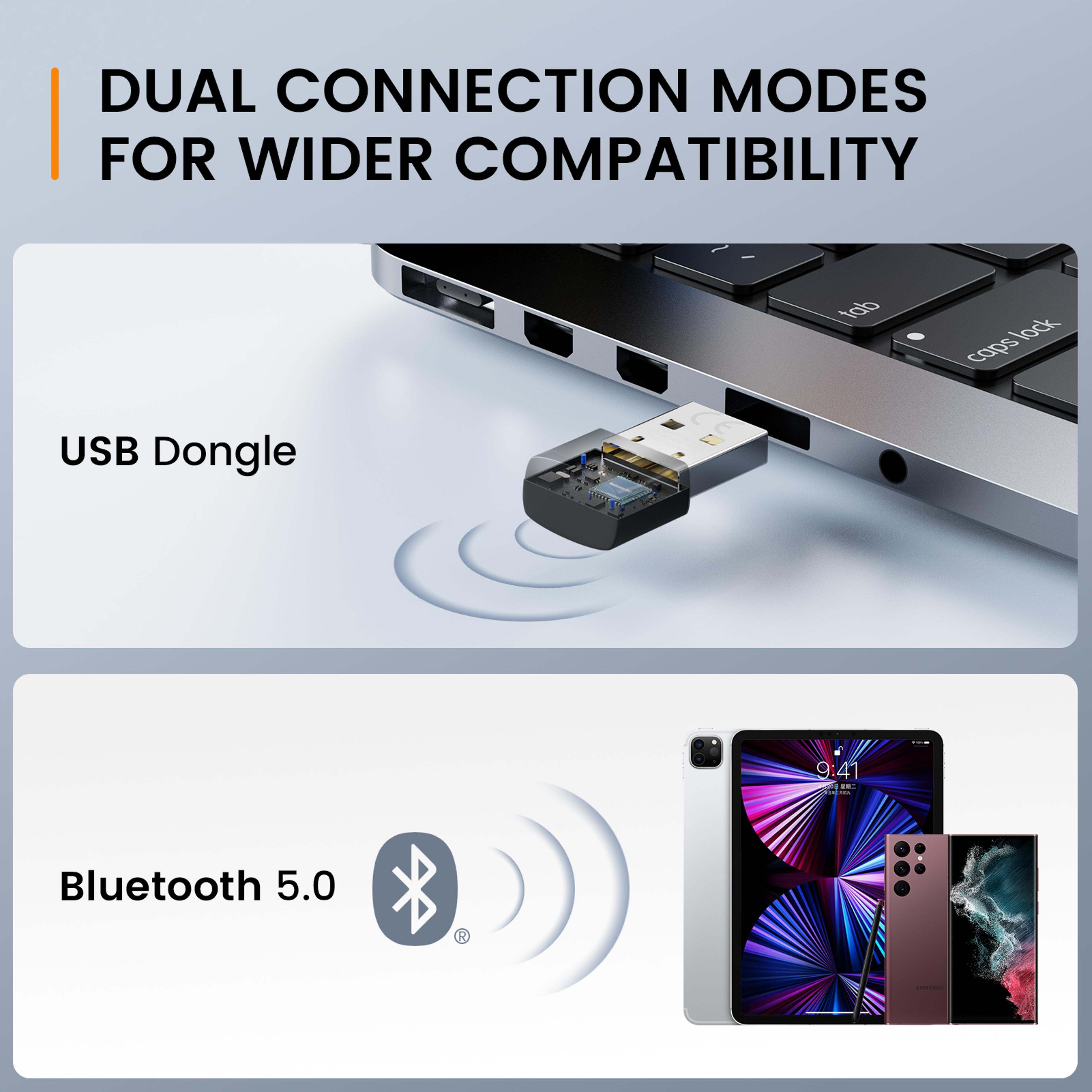 Wireless Office Headset With USB Dongle And ENC Noise Cancelling Microphone 3
