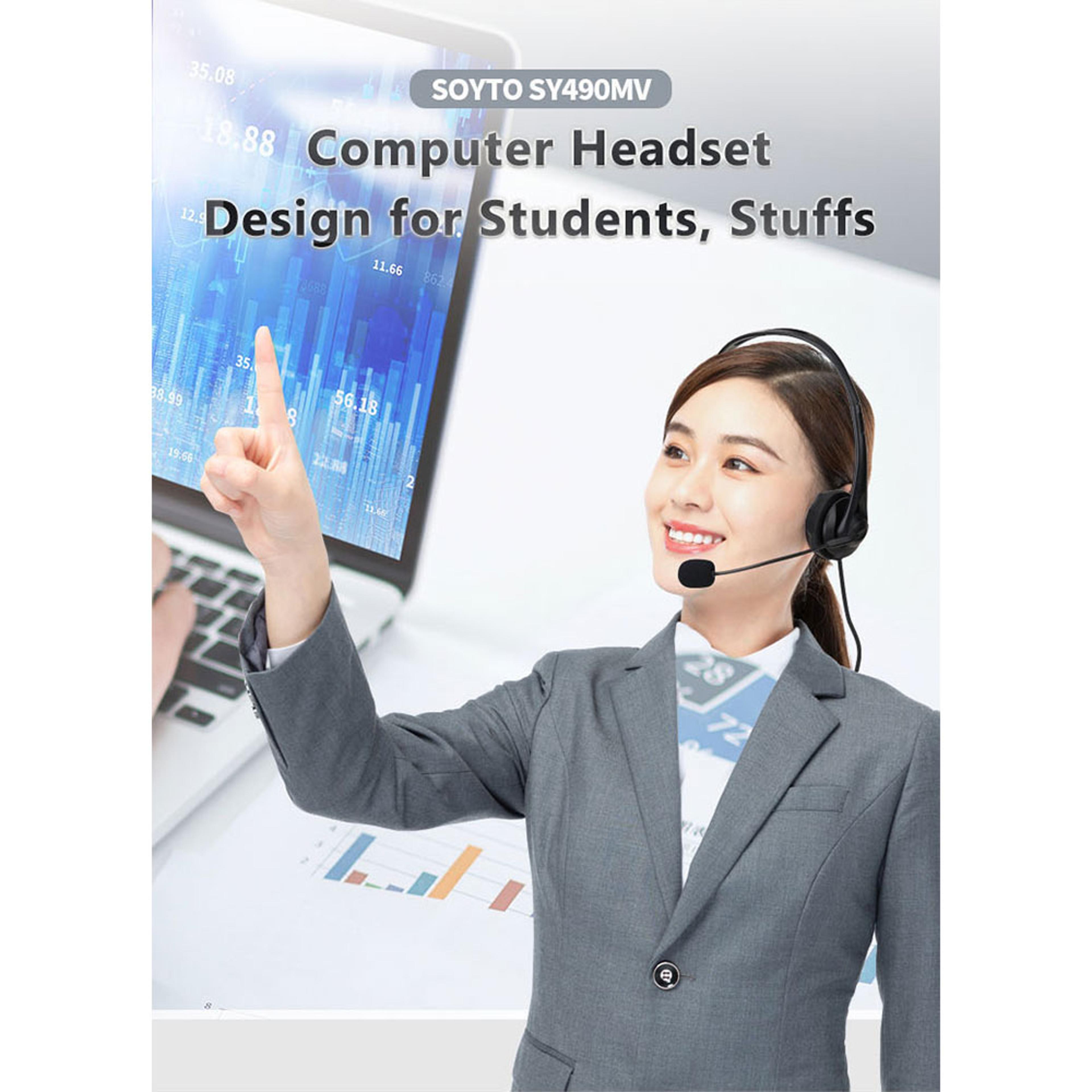 USB Computer Headset With Noise Cancelling Microphone For Video Calls And Online Meetings 5