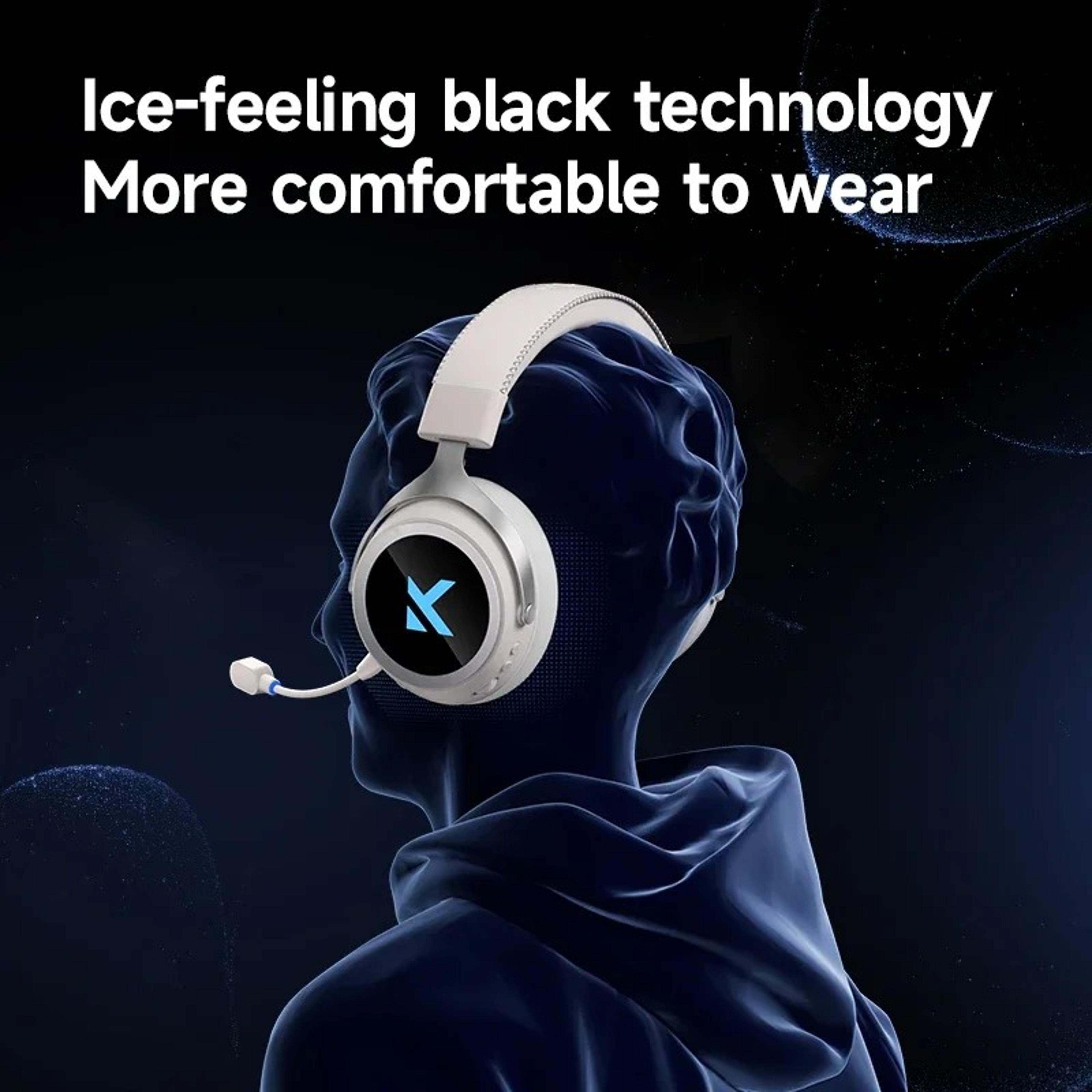 Wireless Gaming Headset Bluetooth Tri Mode Noise Cancelling Headphones 5