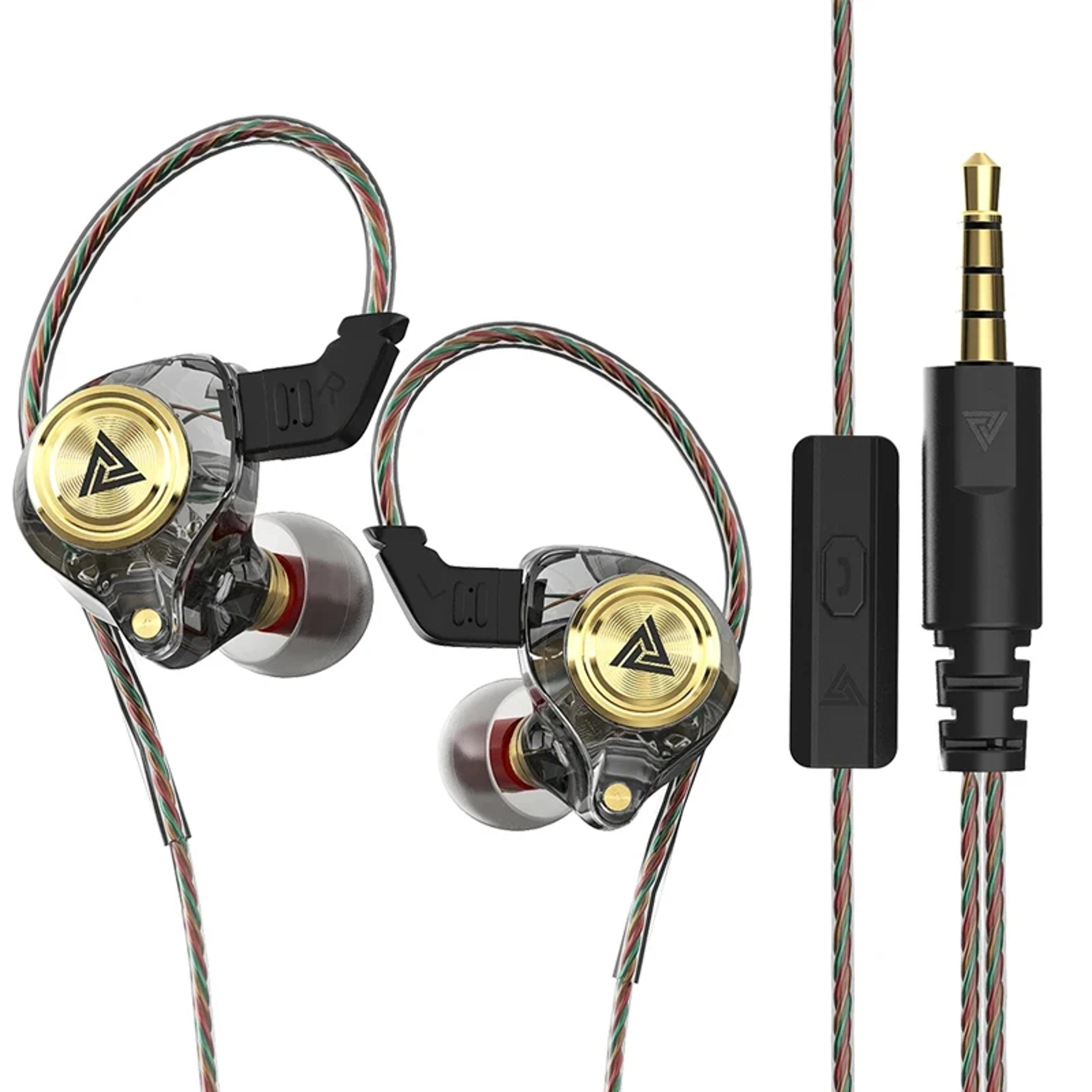 hifi wired earbuds with microphone deep bass gaming earphones