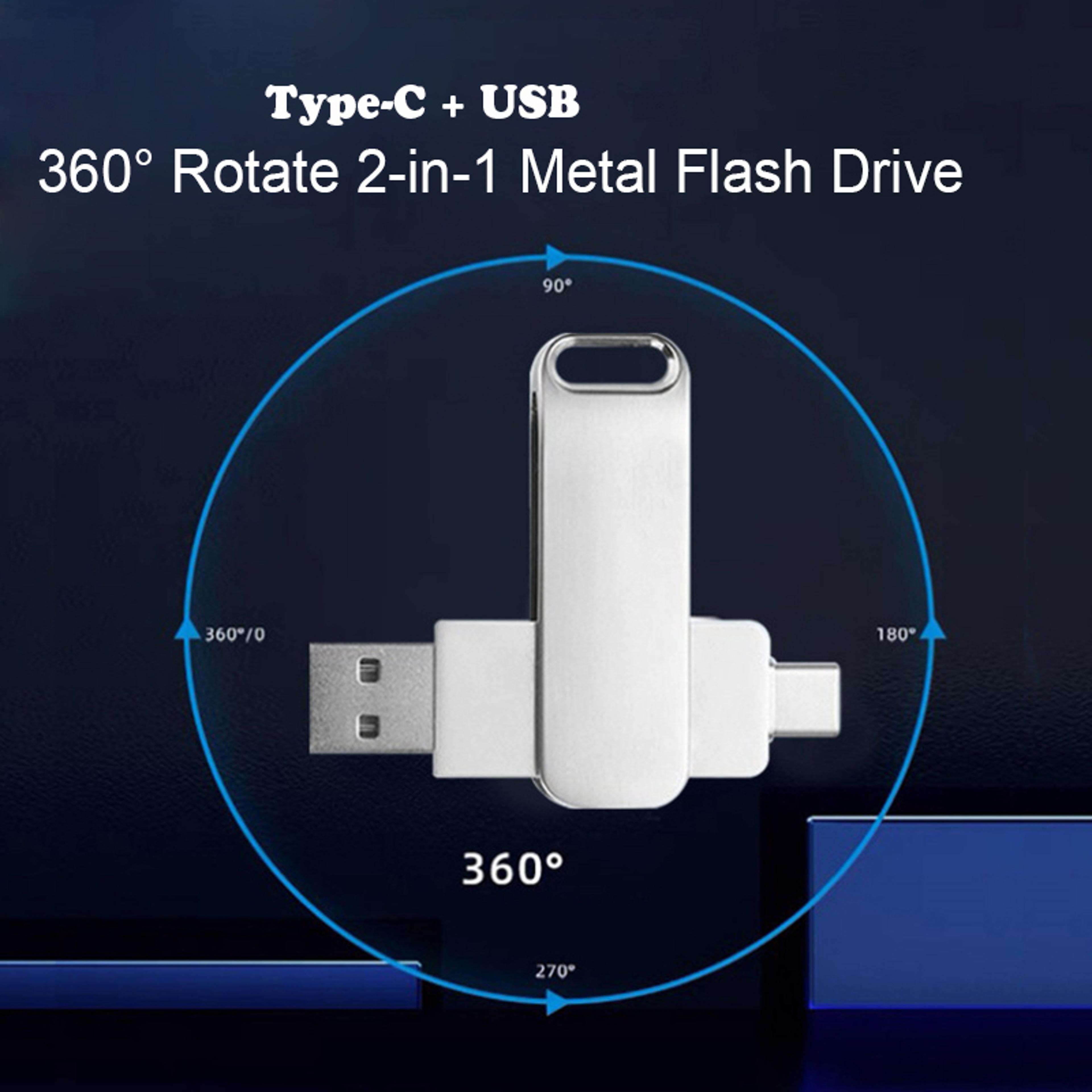 Dual Connect USB Type C Flash Drive OTG High Speed Memory Stick For Phone Tablet  PC 3