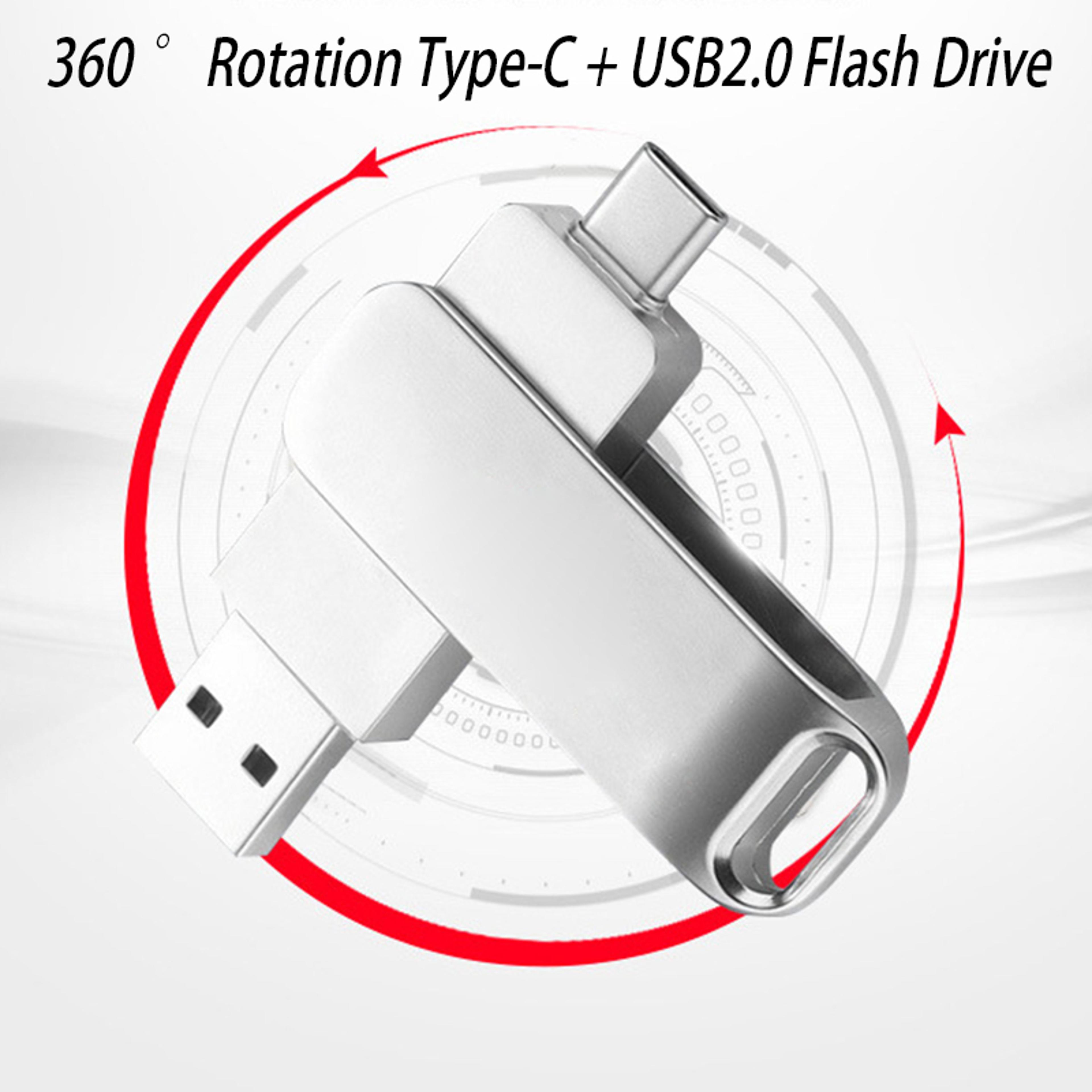 Dual Connect USB Type C Flash Drive OTG High Speed Memory Stick For Phone Tablet  PC 4