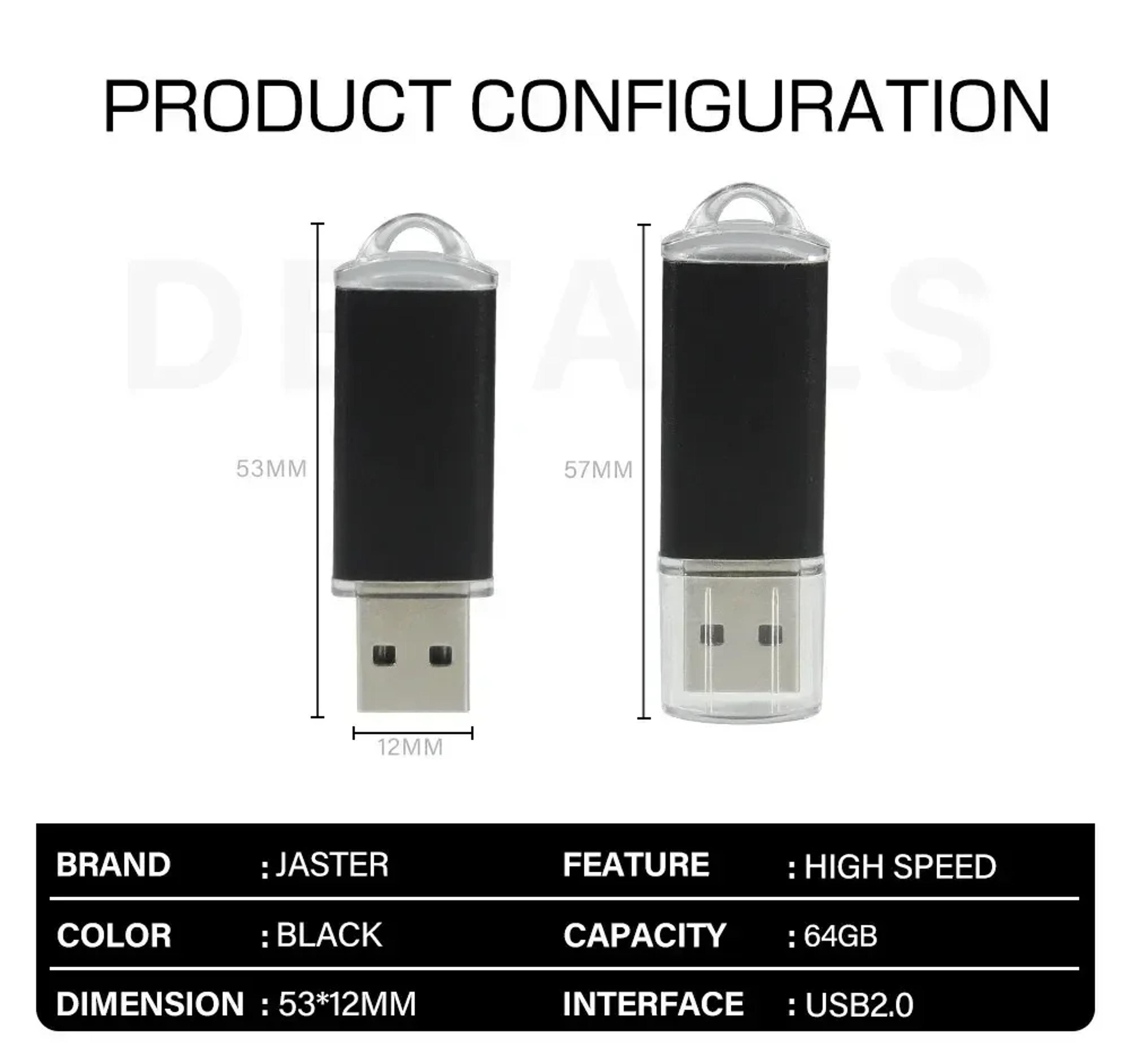 High Speed USB Flash Drive Portable USB Pen Drive Memory Stick 2