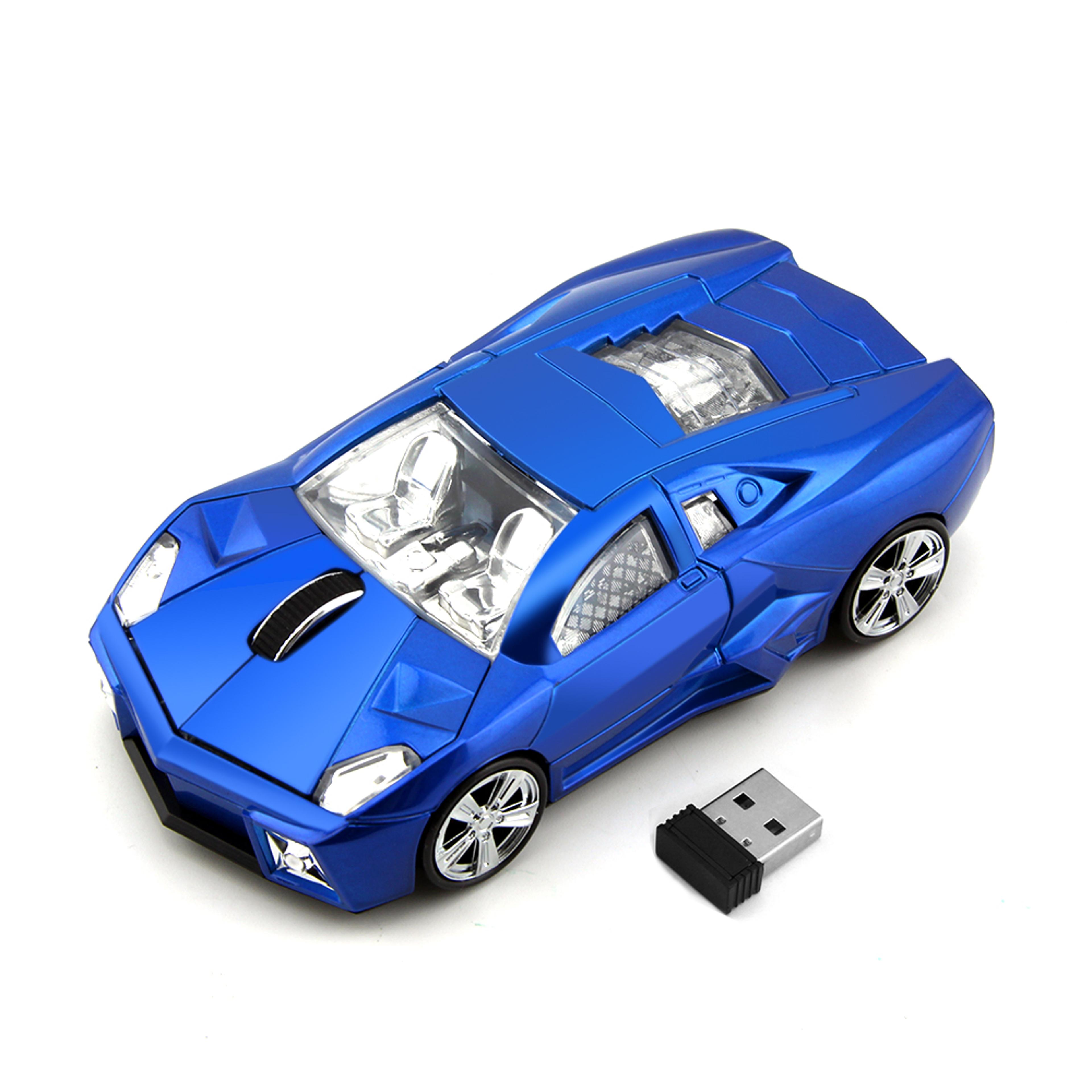 Wireless Car Shaped Mouse DPI Optical Gaming Mouse For Laptop PC Notebook 0
