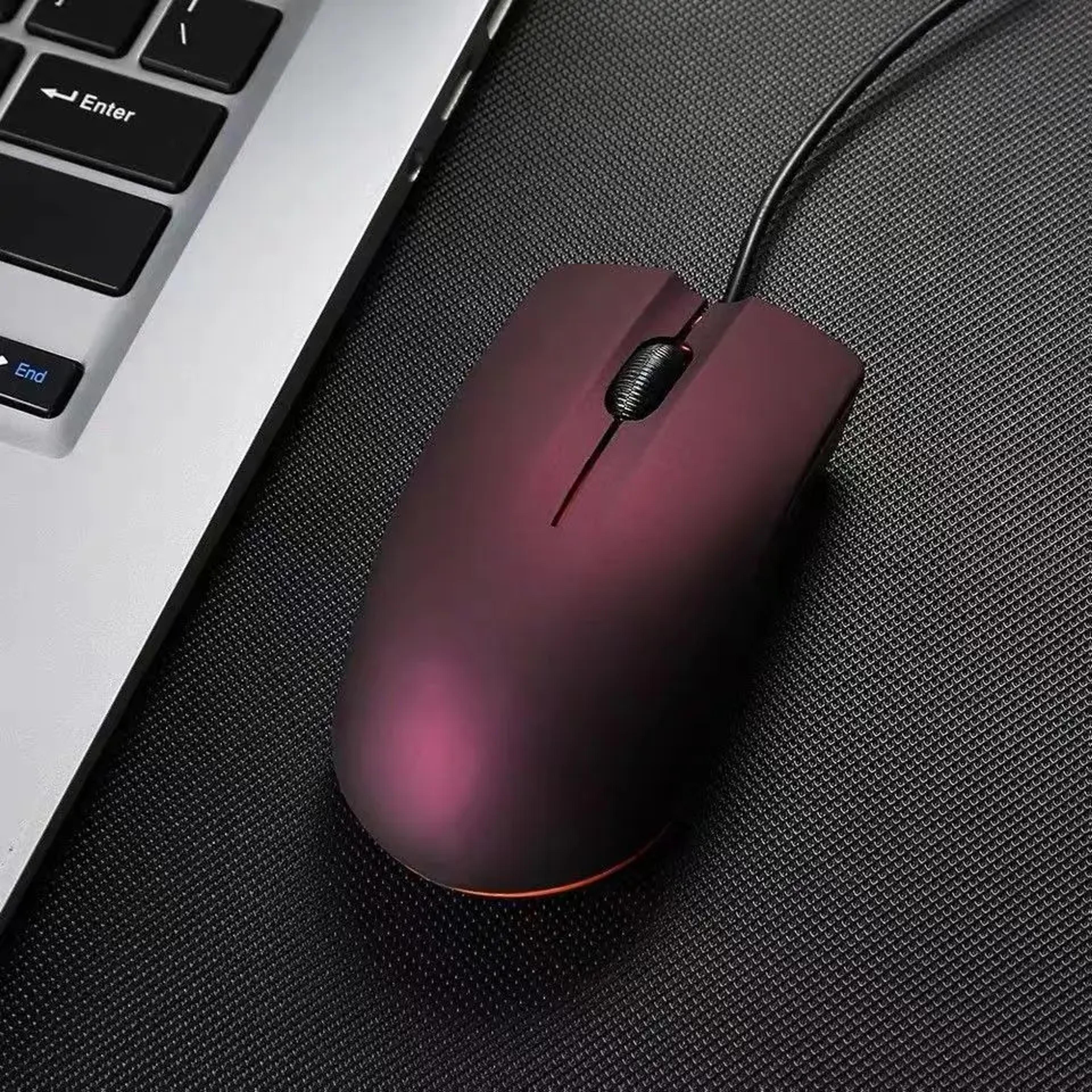 Wired USB Mouse For Office Laptop And Desktop With Non Slip Grip 0