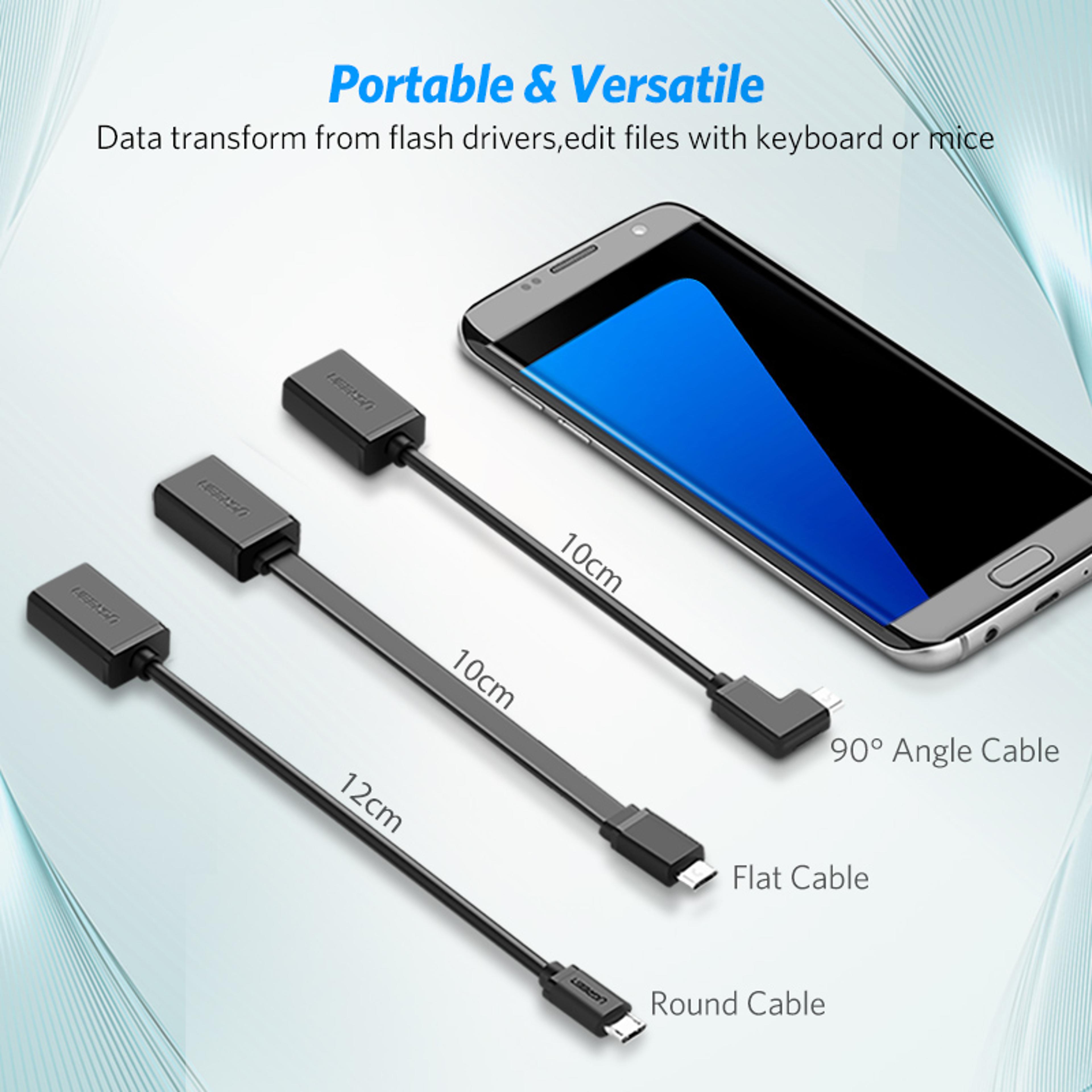 Micro USB OTG Adapter Cable For Android Phones  Tablets USB Connector 5