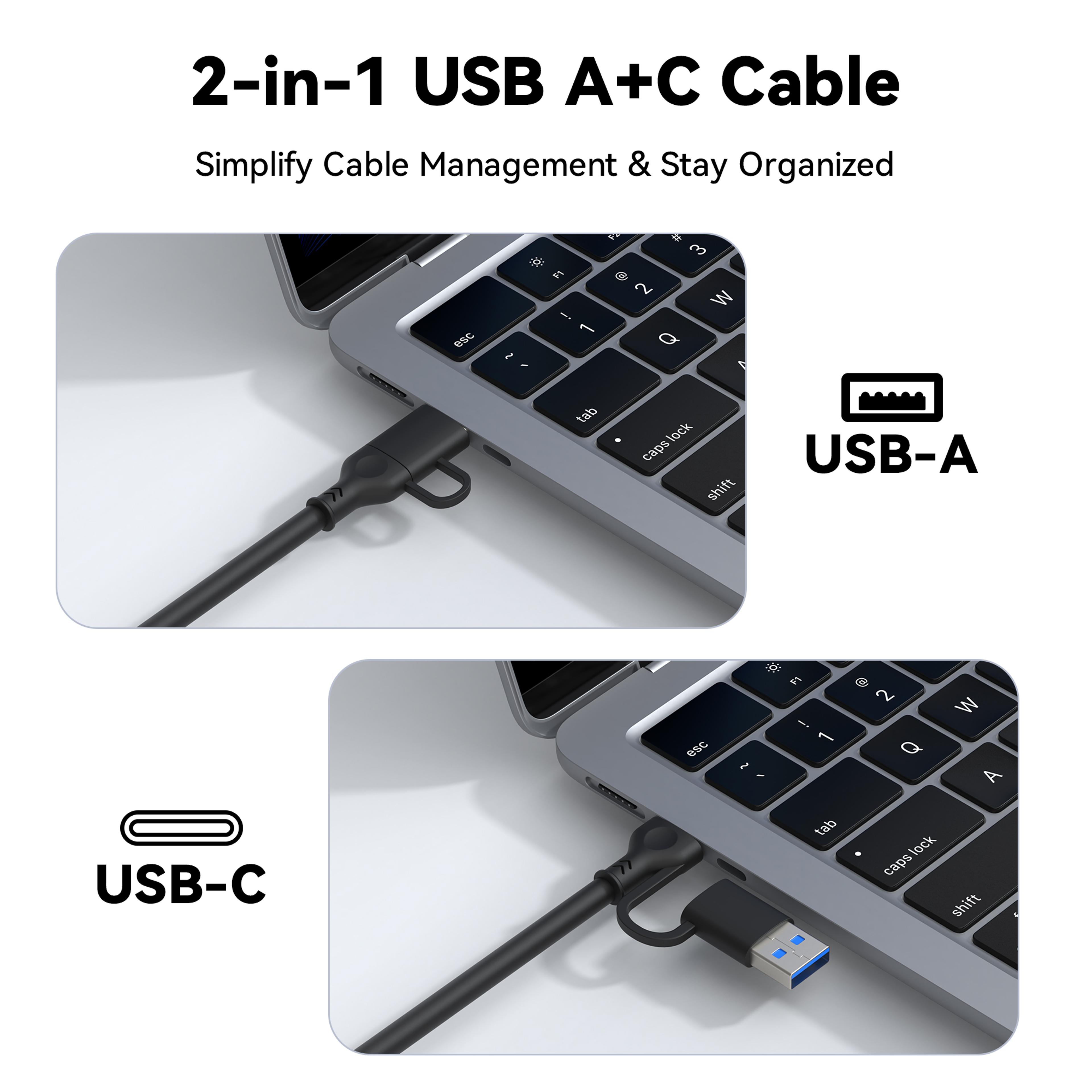 Powered USB Hub 10Gbps USB C Hub With 7 Ports And Individual Power Switches 3