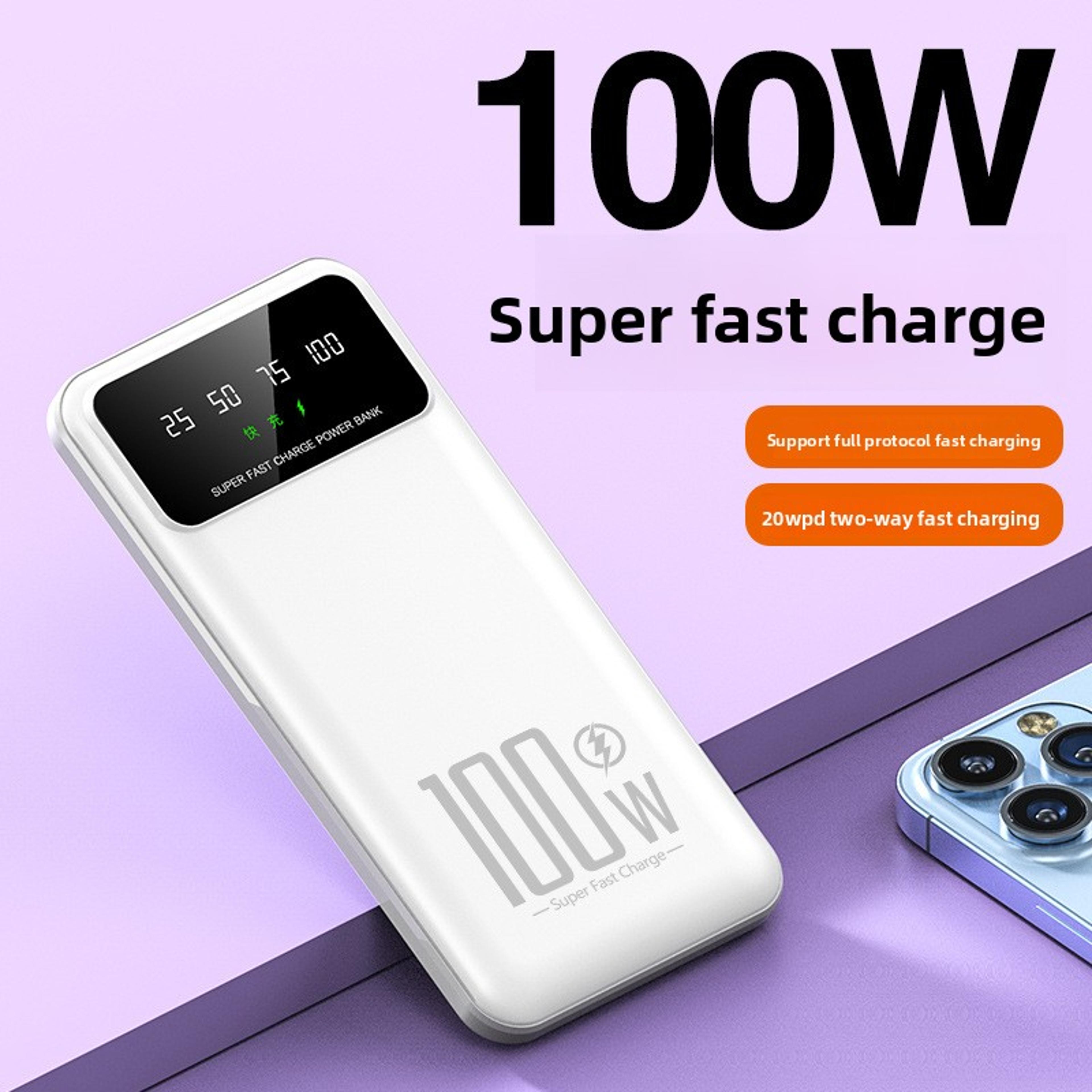 Fast Charging Power Bank With Digital Display USB C Portable Battery Pack 5