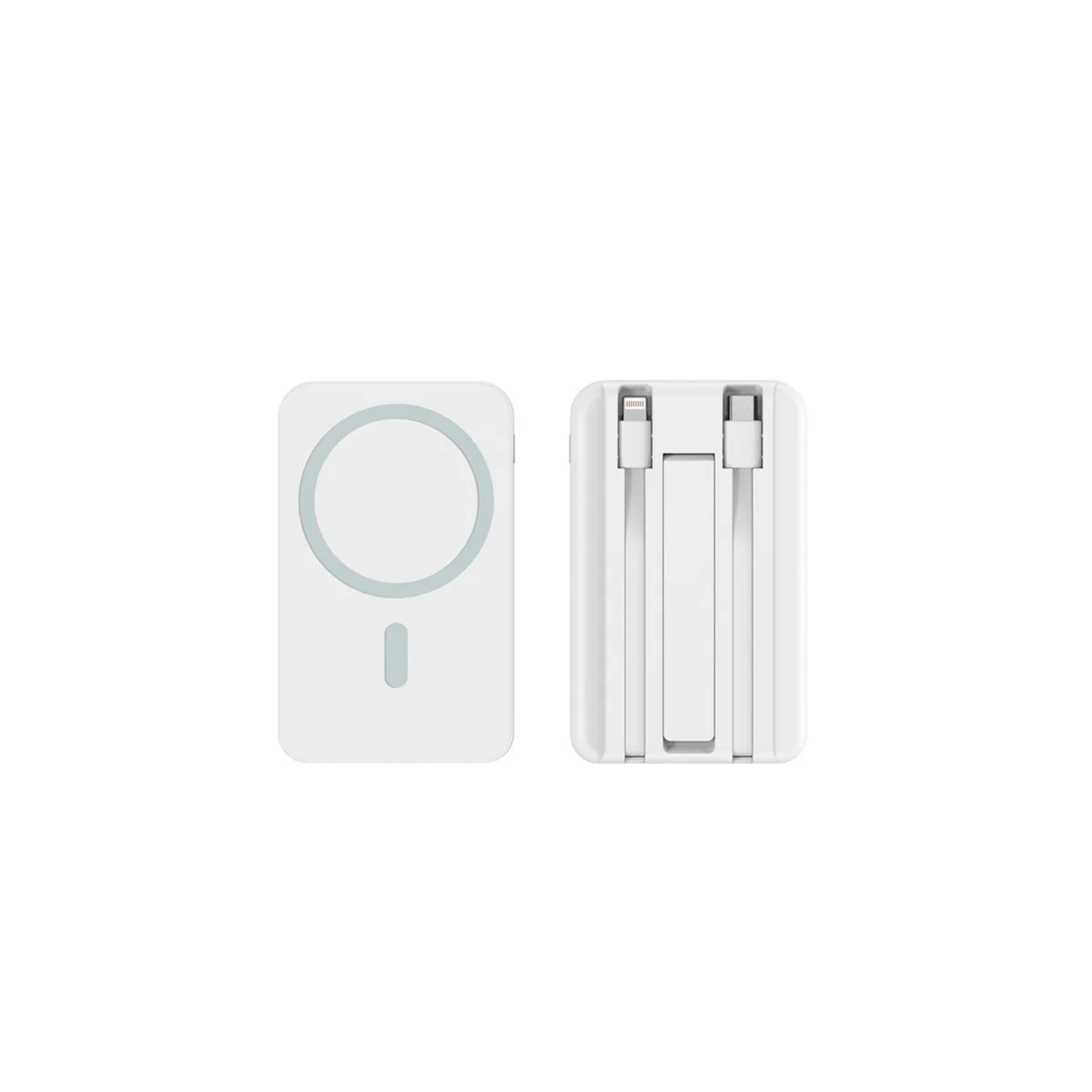Magnetic Power Bank With Wireless Fast Charging  Built In Cable 1