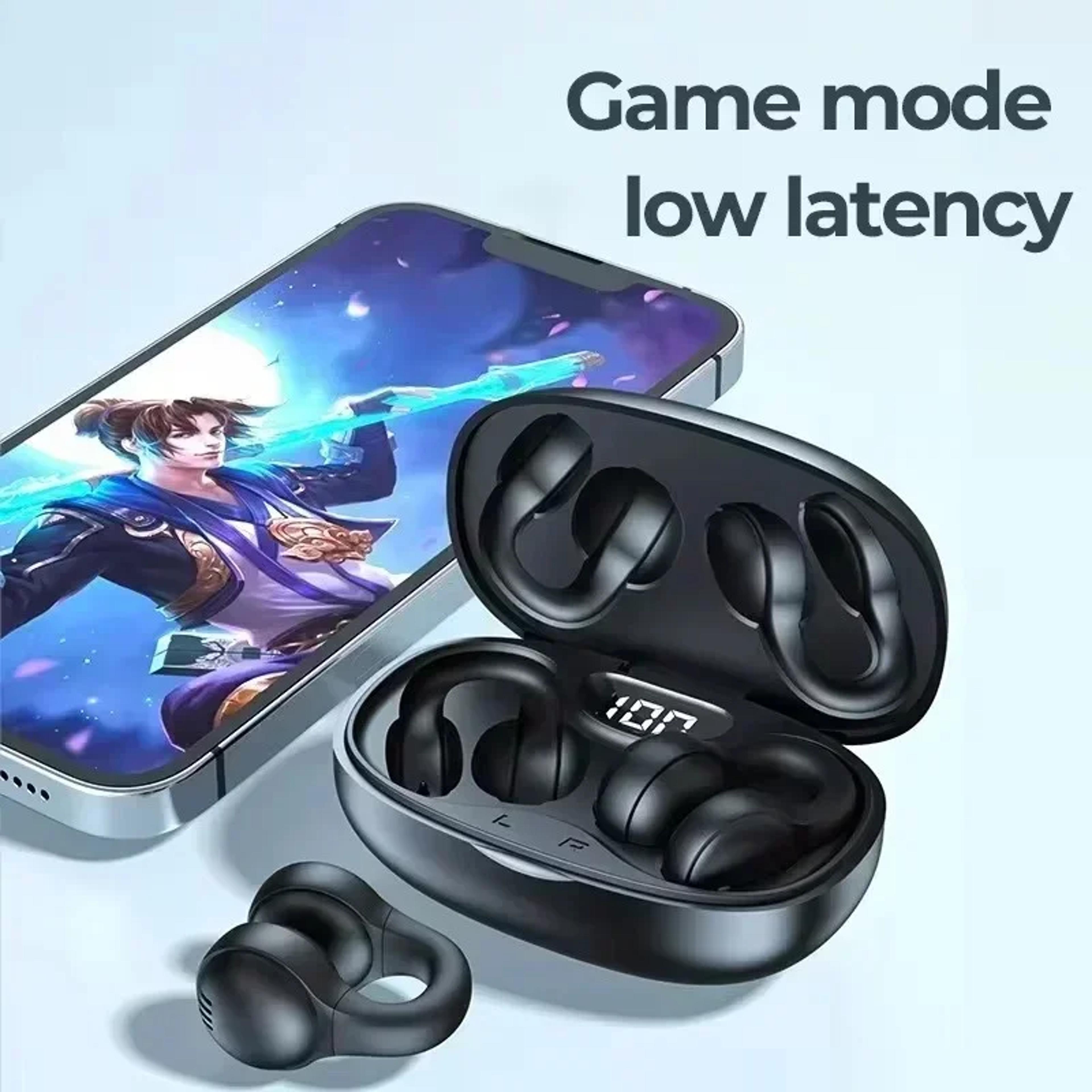 Bone Conduction Bluetooth Sports Earbuds Open Ear Wireless Ear Hook Headphones With Mic 1