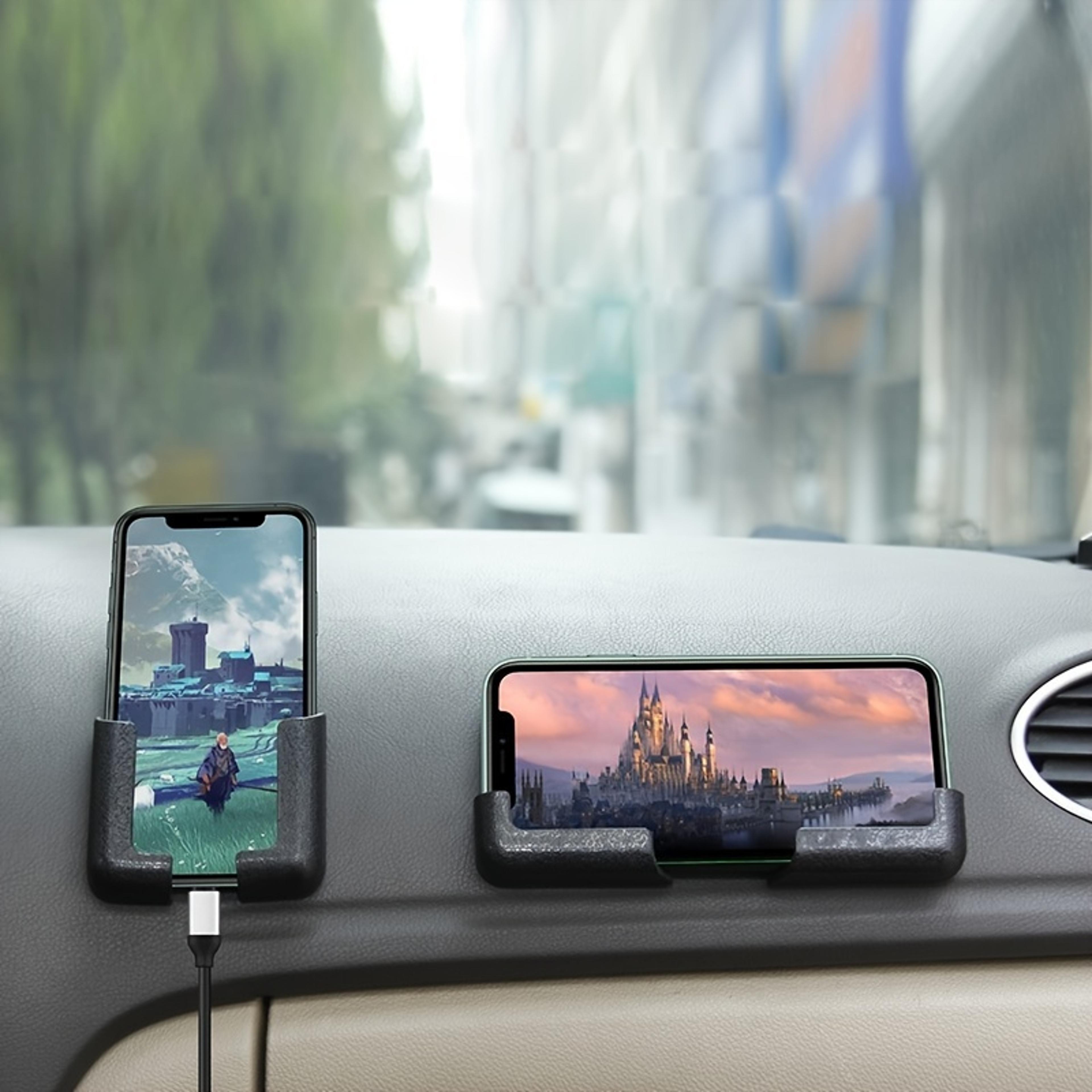 universal adhesive phone holder wall phone stand and car phone mount for smartphones