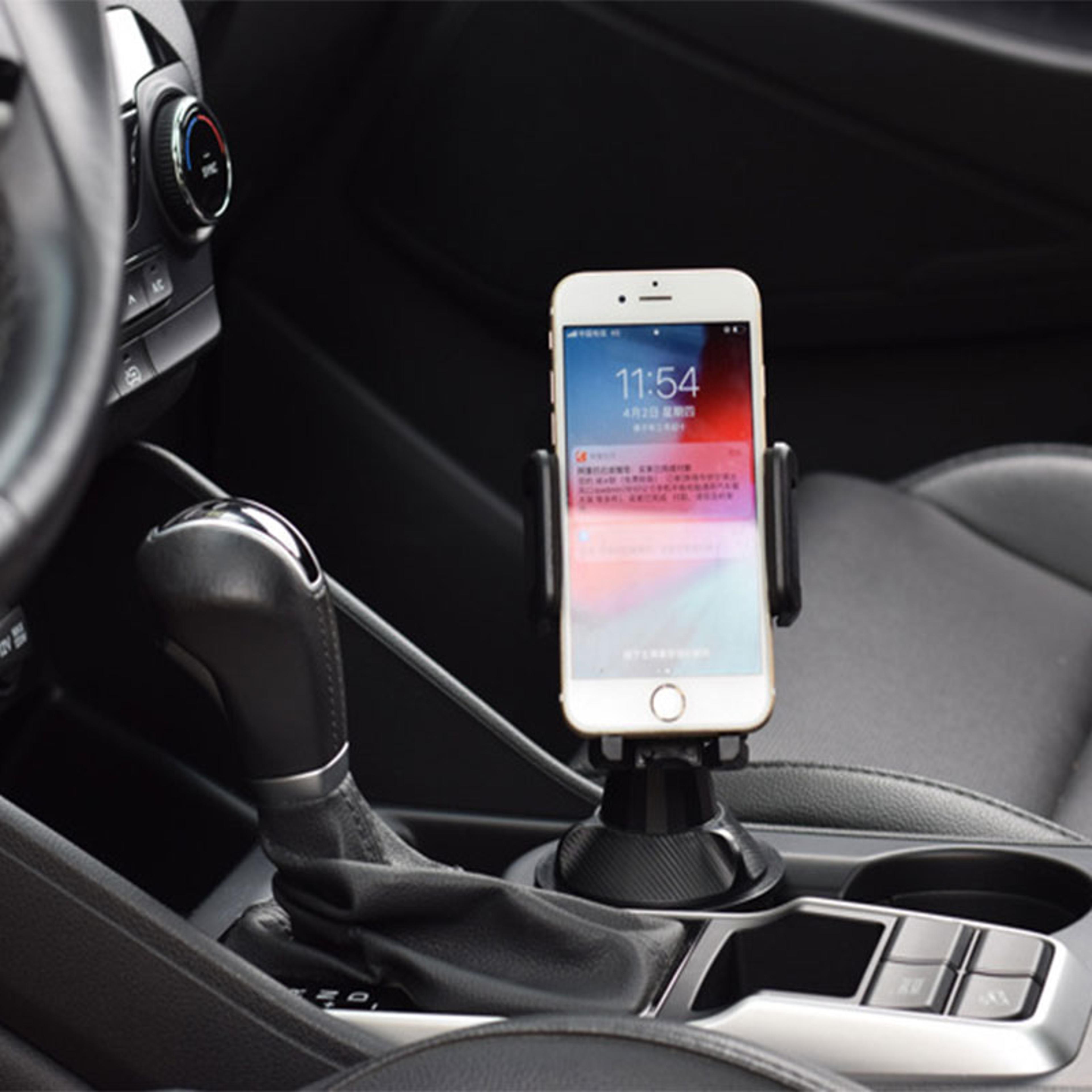 Universal Car Cup Phone Holder Rotating Phone Mount For Bottles And Smartphones 4