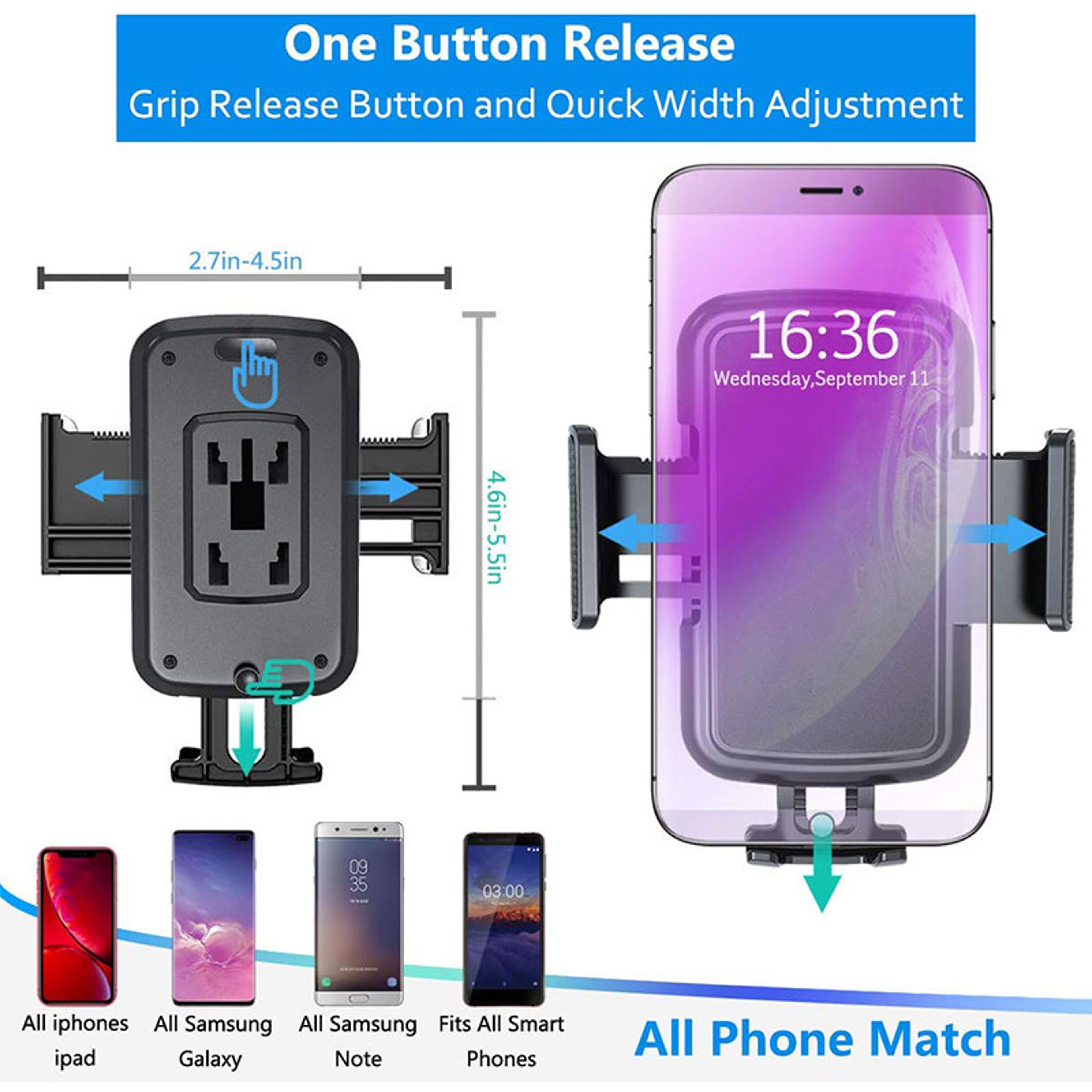 Universal Car Cup Phone Holder Rotating Phone Mount For Bottles And Smartphones 5