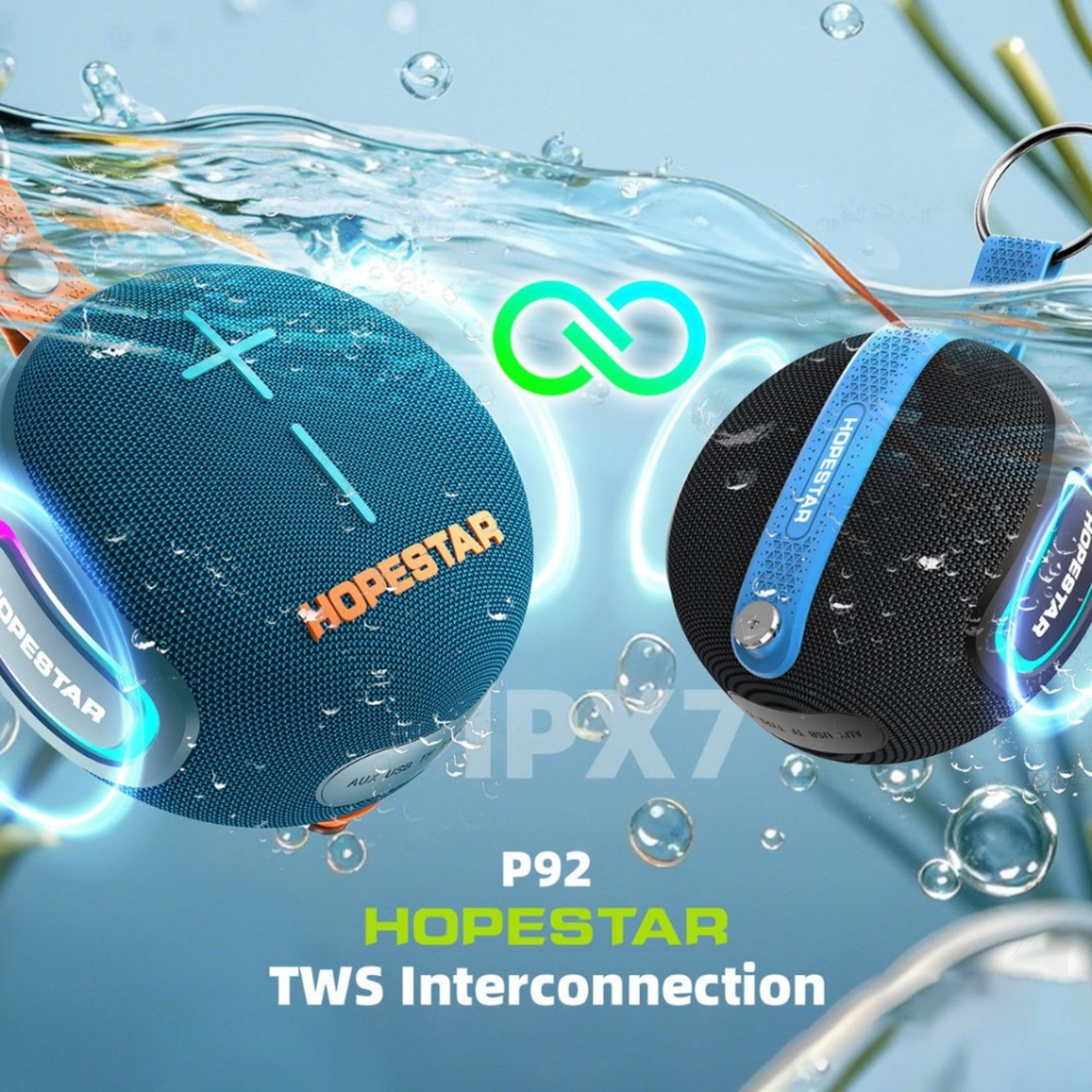 Waterproof Bluetooth Speaker With Deep Bass TF Card  AUX Portable Outdoor Wireless Speaker 4