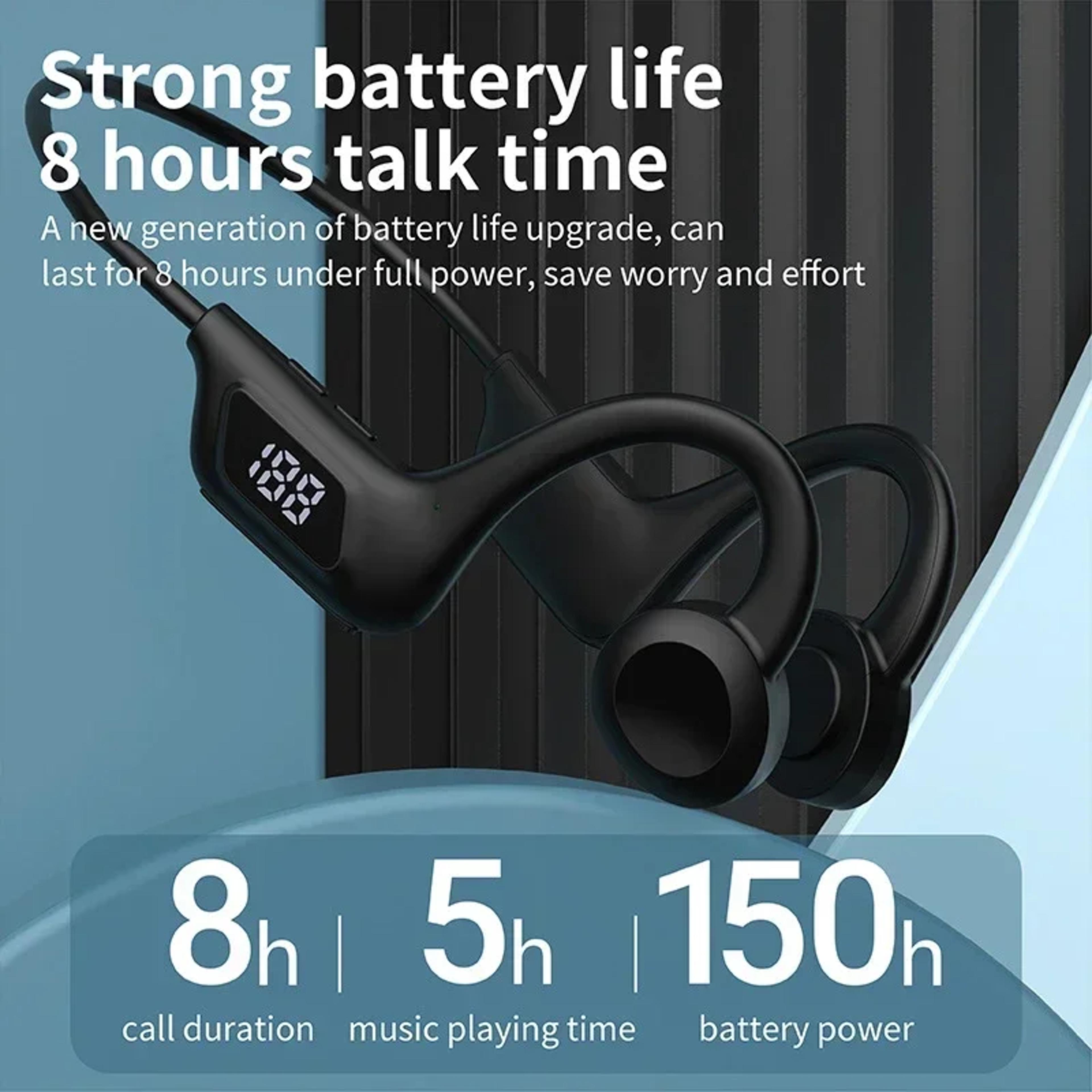 Wireless Bone Conduction Headphones With Bluetooth Mic For Sports Running  Swimming 3