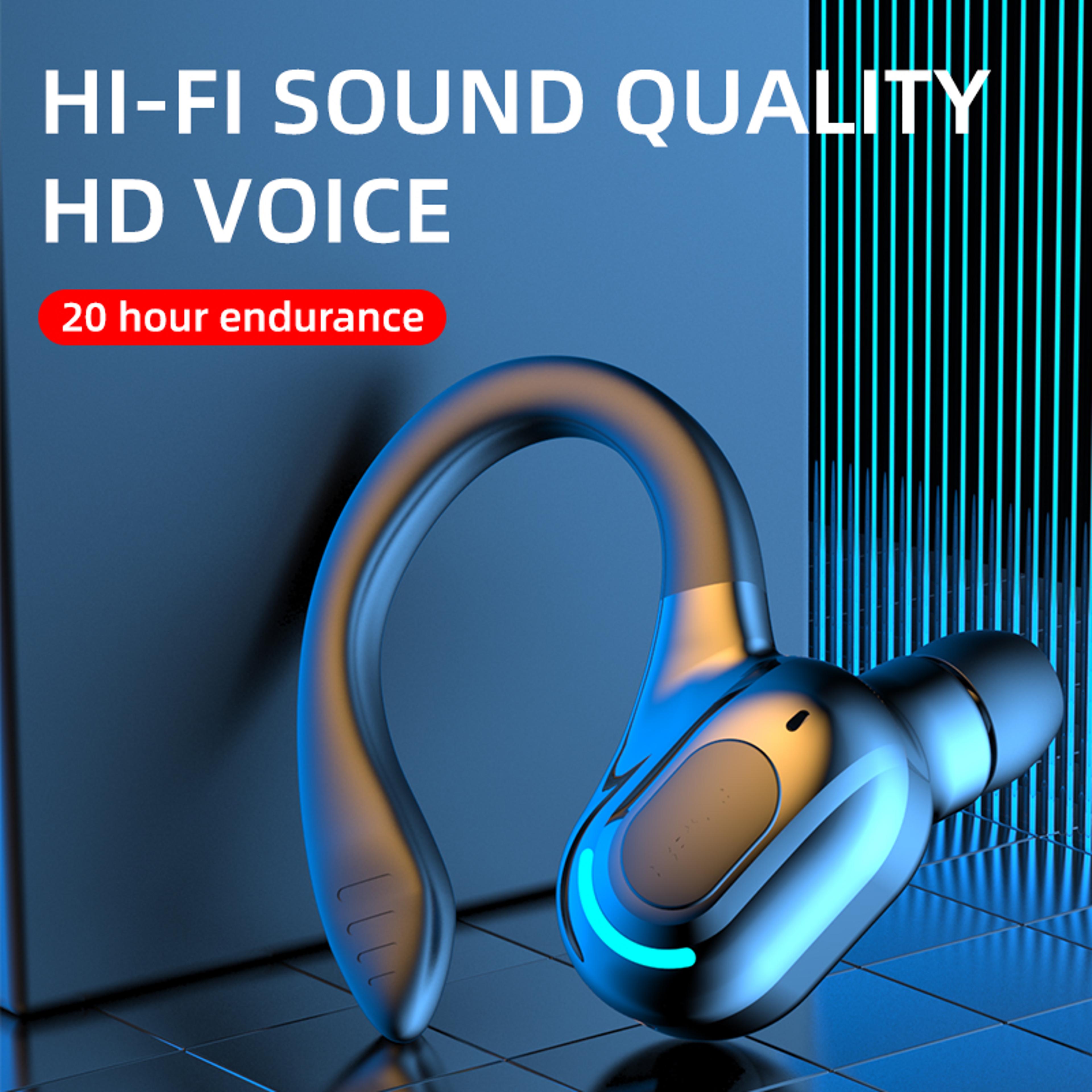 Bluetooth Earbuds With Ear Hooks Waterproof HiFi Wireless Headphones With Mic 5